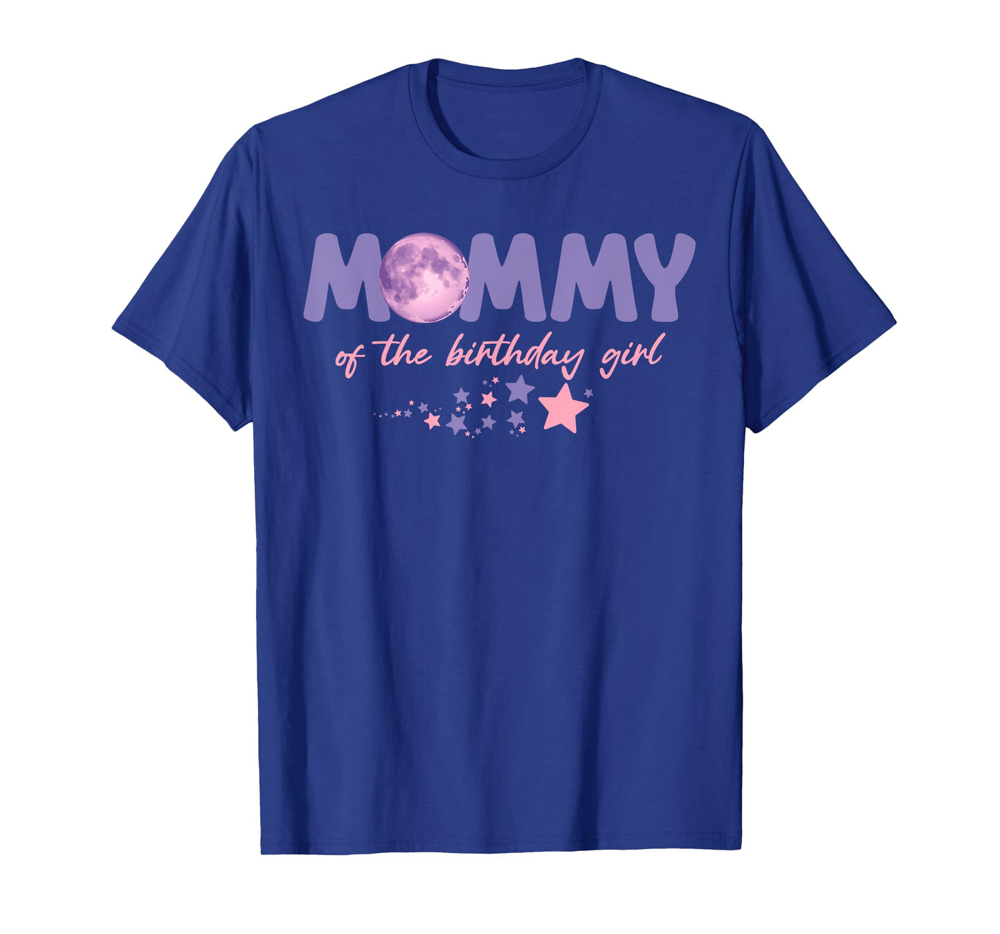 Two The Moon Mommy Of the Birthday Girl Astronaut Family T-Shirt