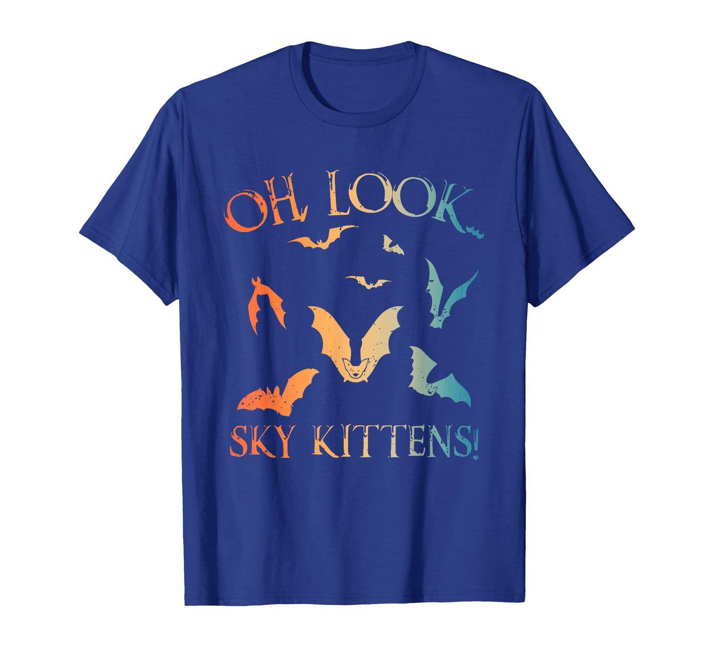 Funny Bat Art For Men Women Kids Sky Kitten Bat Lovers T-Shirt