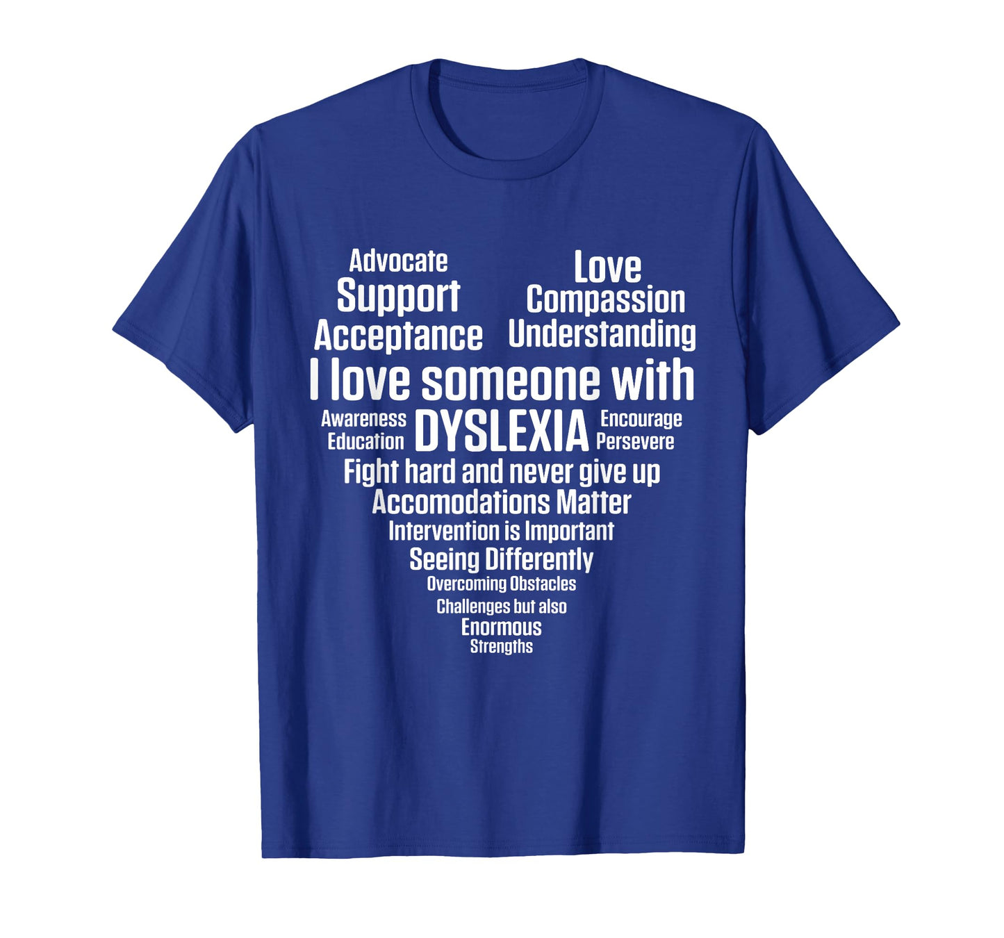 Dyslexia Teacher Therapist Heart Love Dyslexic Therapy Men Women T-Shirt