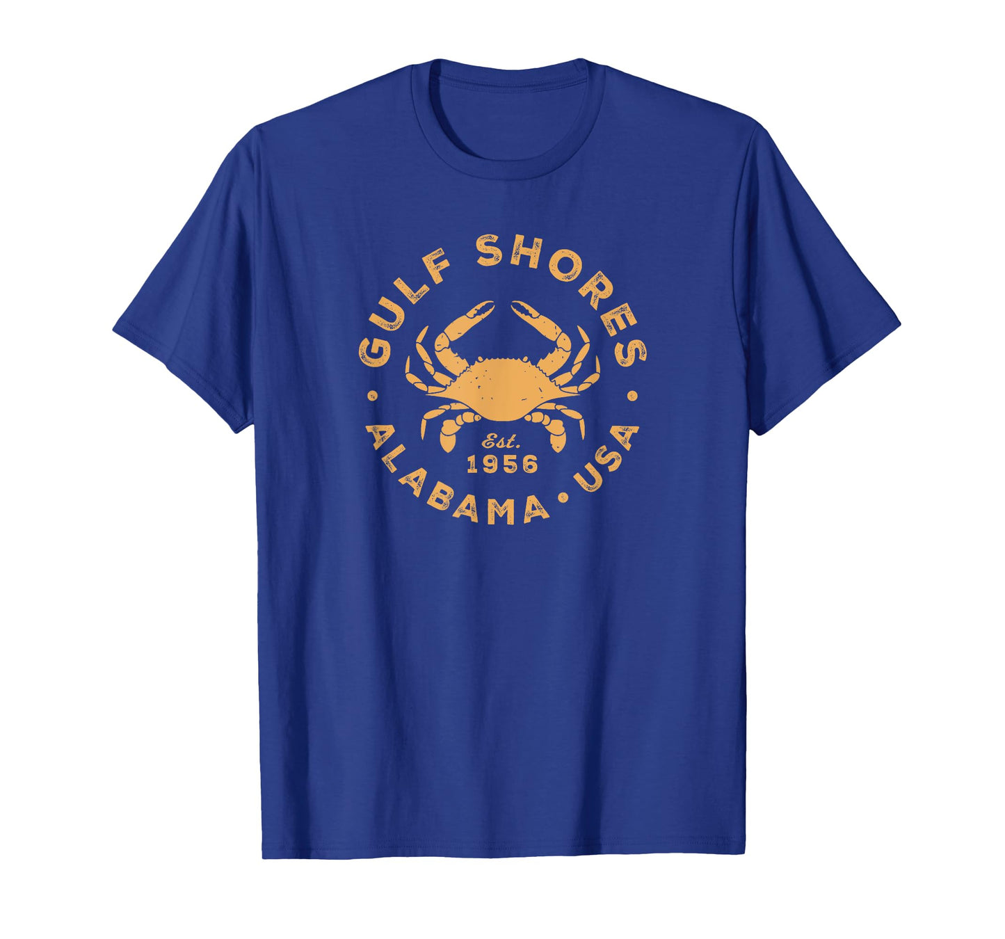 Gulf Shores Alabama Vintage Blue Crab Vacation Souvenir T-Shirt