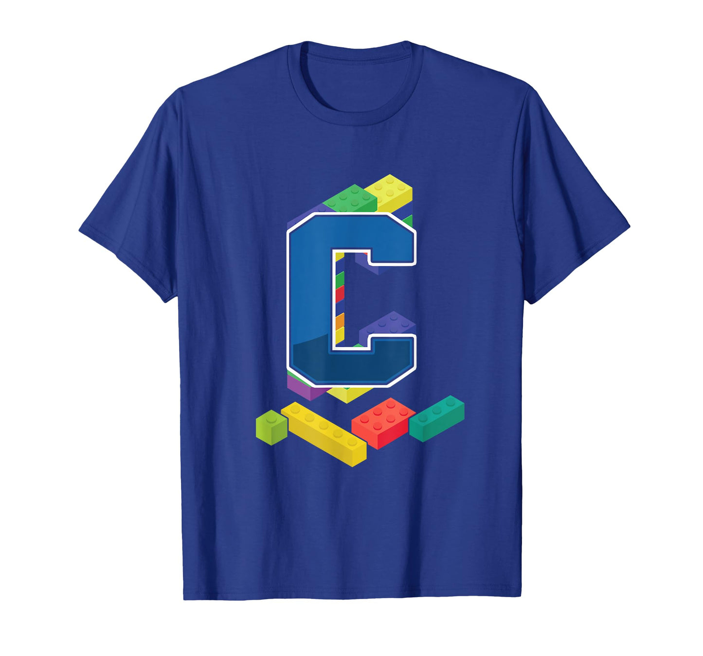 Letter C Master Builder Alphabet Last Name Building Blocks T-Shirt