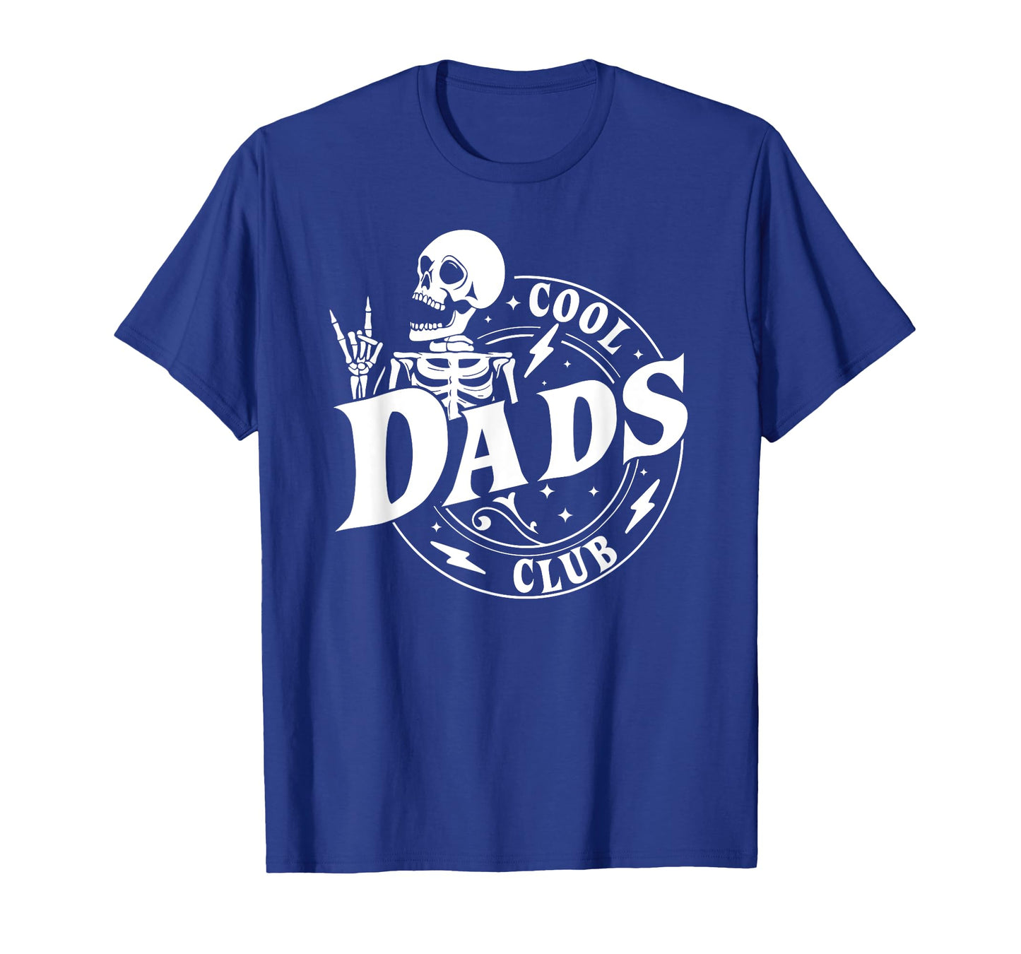 Cool Dads Club Skeleton Retro Rock Matching Family T-Shirt