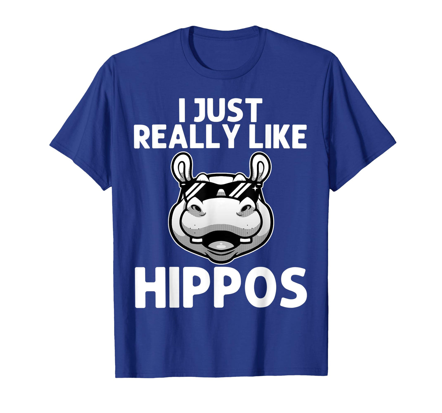 Funny Hippo Design For Men Women Kids Hippopotamus Lover T-Shirt
