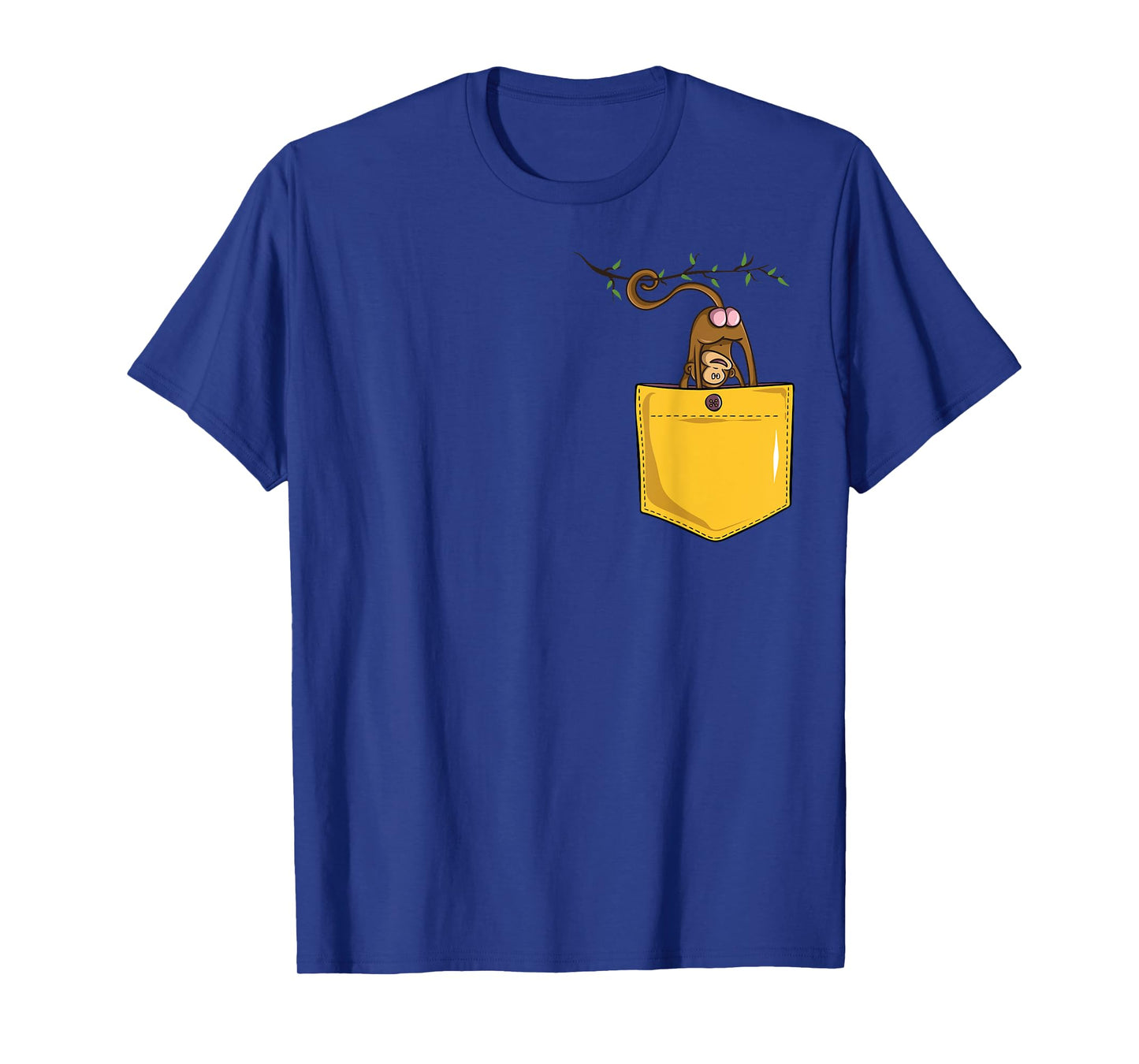 Monkey Butt in Pocket Funny Cute Animal Zoo Monkeys T-Shirt