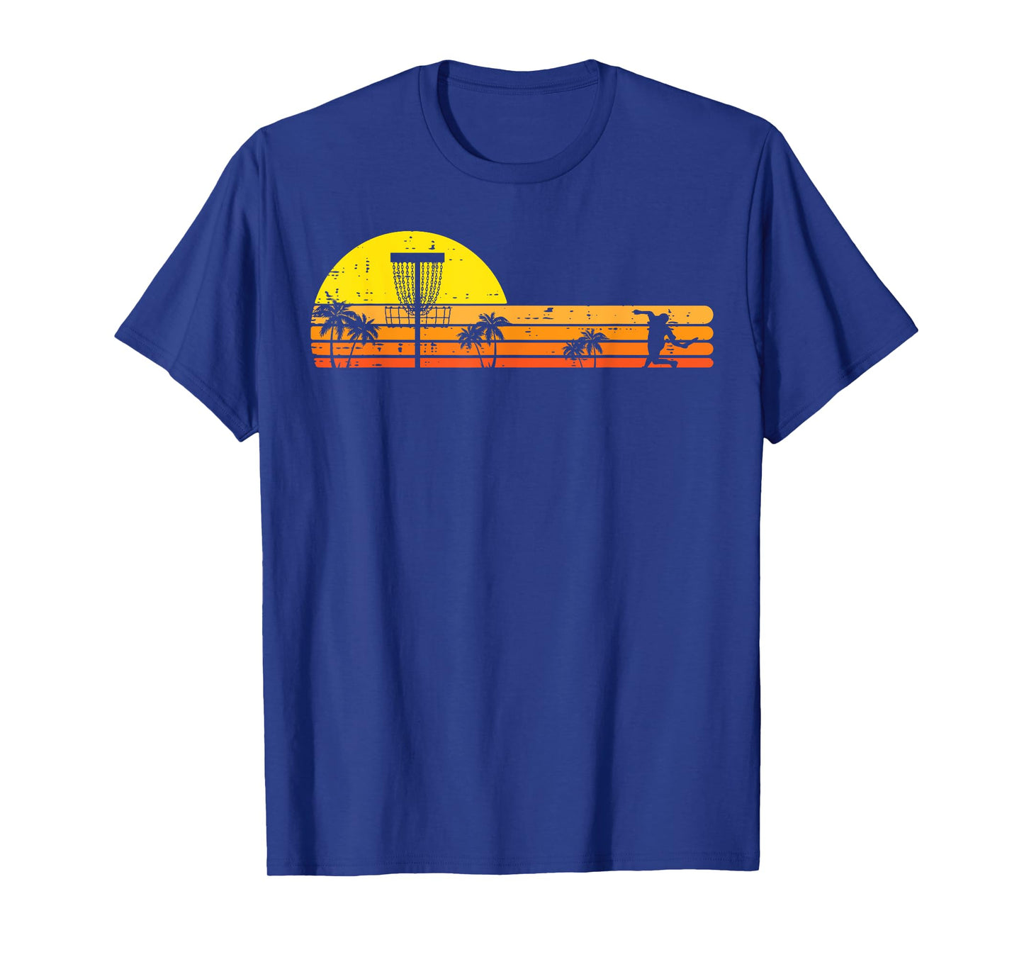 Disc Golf Palm Trees Retro Frisbee Frolf Sport Men Women Kid T-Shirt