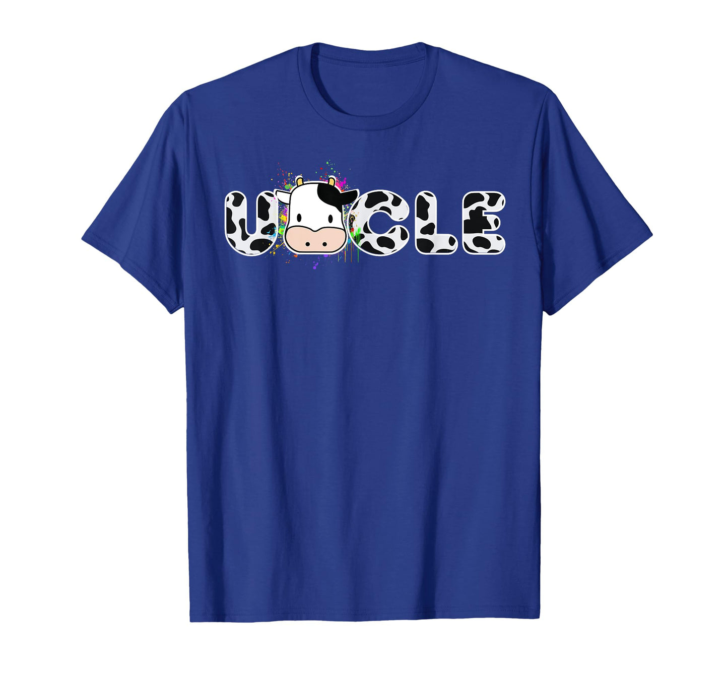Cow Uncle Birthday Farm Animals Uncle Cow Farm Birthday T-Shirt