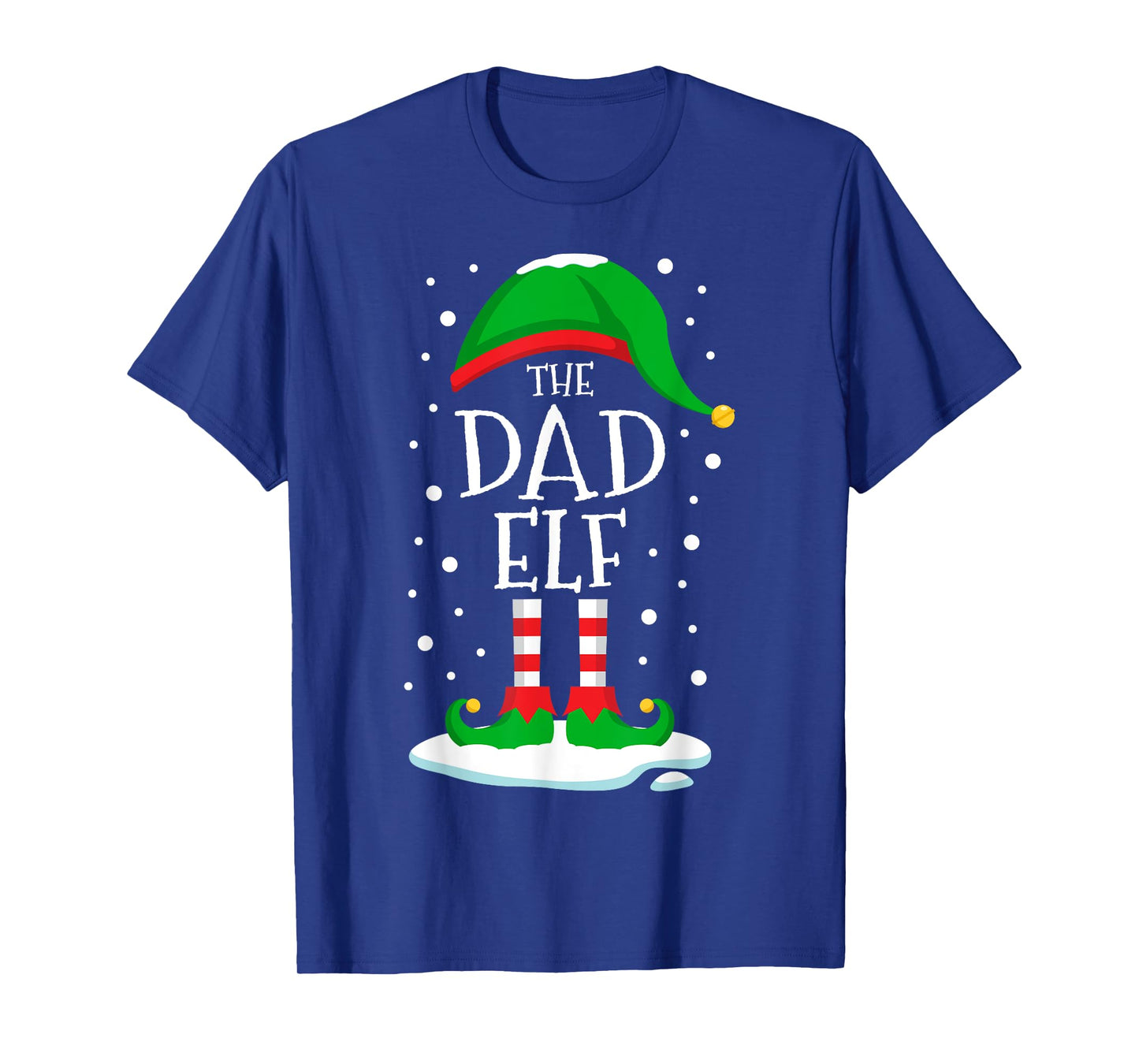 The Dad Elf Christmas Family Matching Xmas Daddy Funny T-Shirt