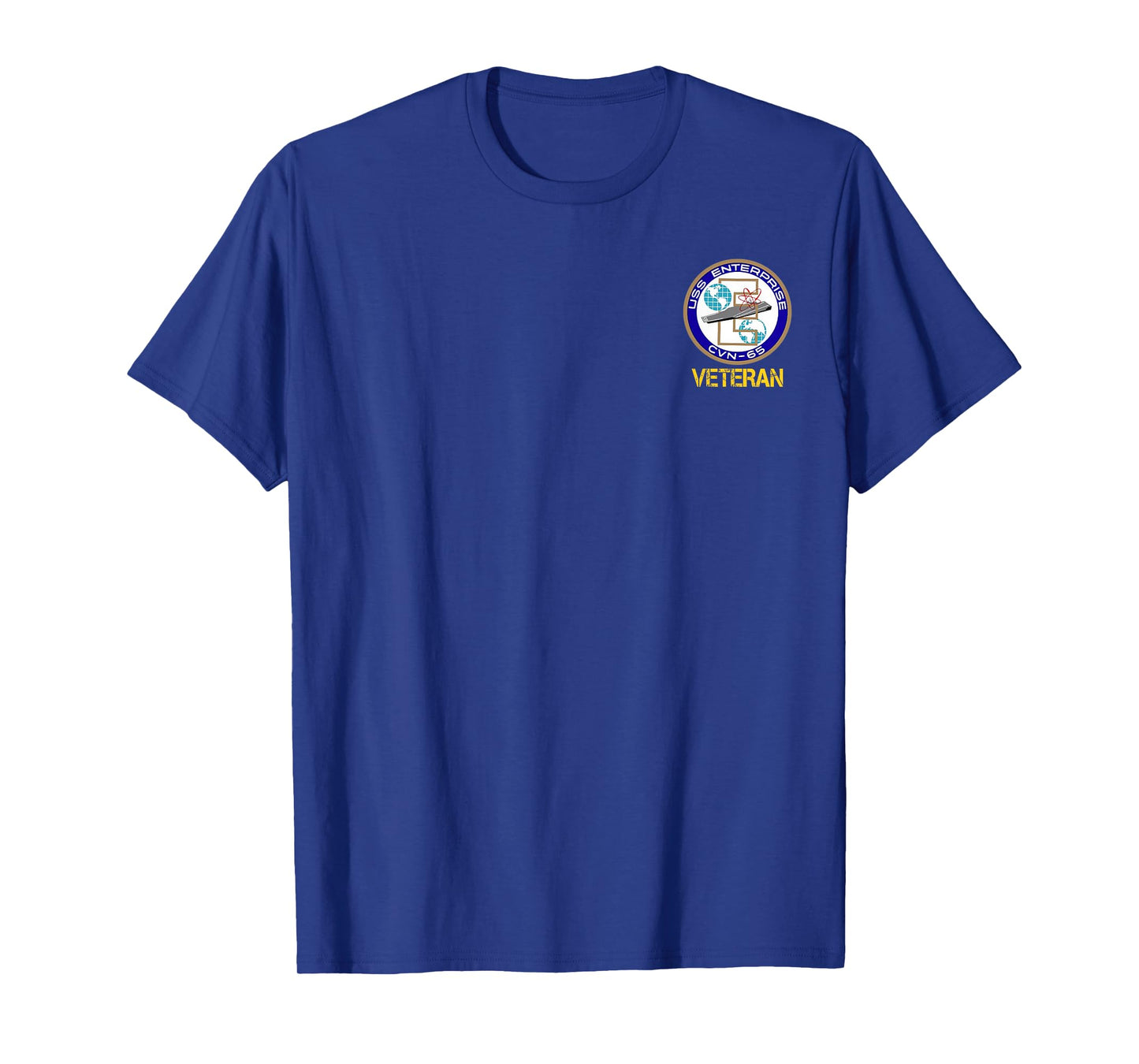 USS Enterprise CVN-65 Aircraft Carrier Logo Veterans Day T-Shirt