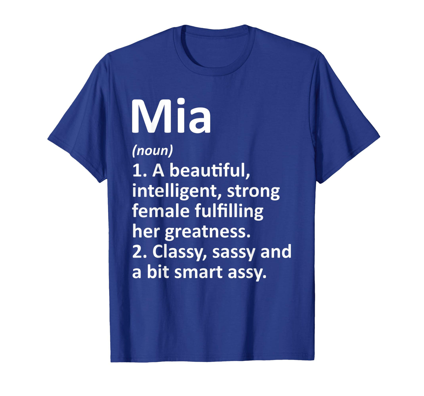 MIA Definition Personalized Name Funny Christmas Gift T-Shirt