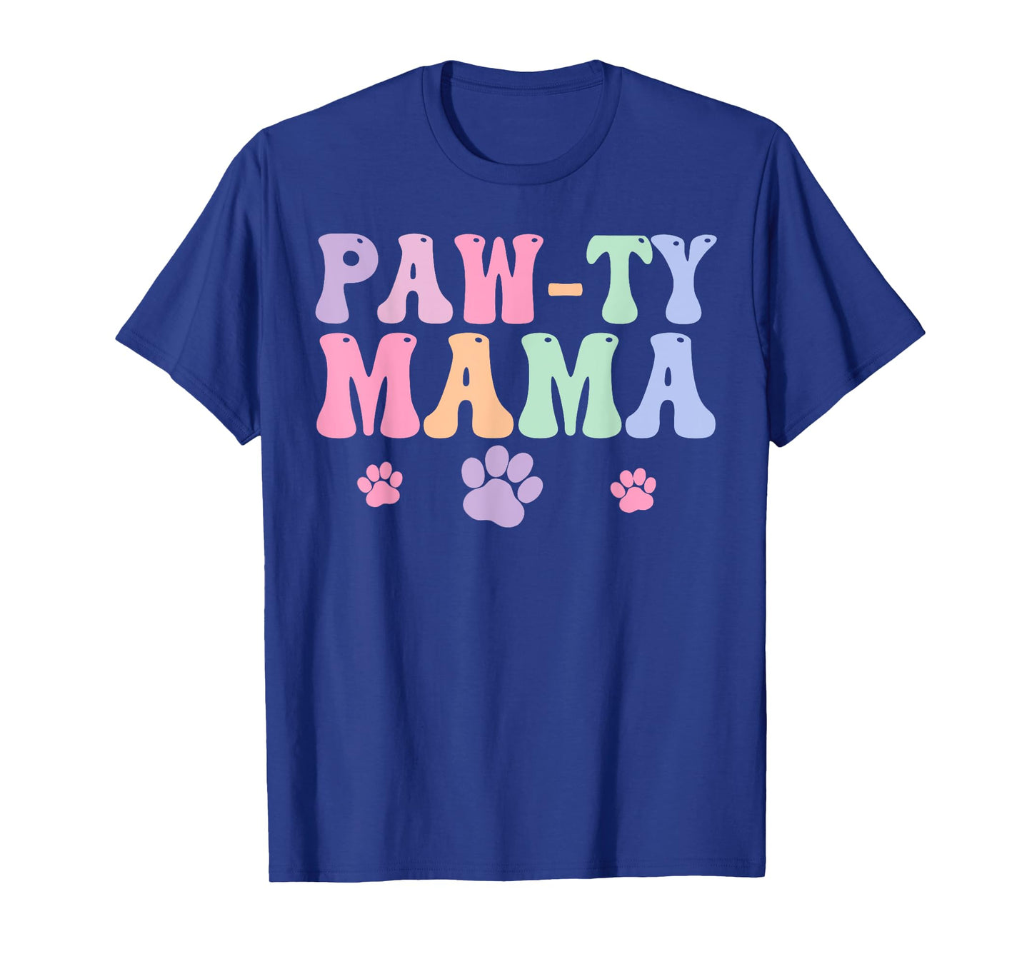 Let's Pawty Girl Mama Puppy Dog Party Birthday Girl Family T-Shirt