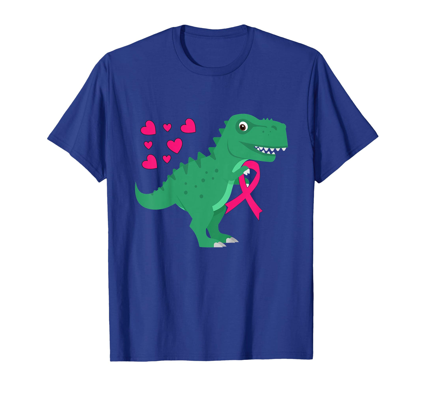 Kids Pink Ribbon T-Rex Shirt Breast Cancer Awareness Boys Toddler T-Shirt