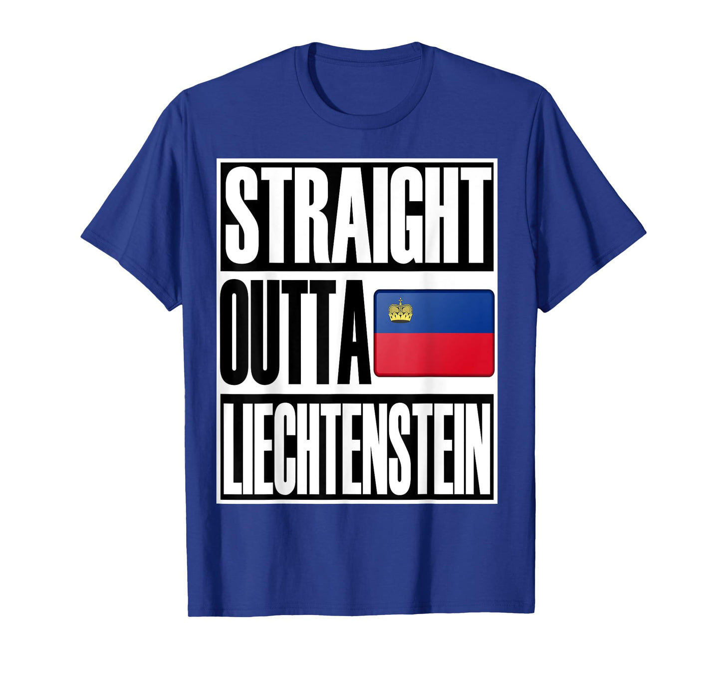 Storecastle: Straight Outta Lichtenstein Flag Gift T-Shirt T-Shirt