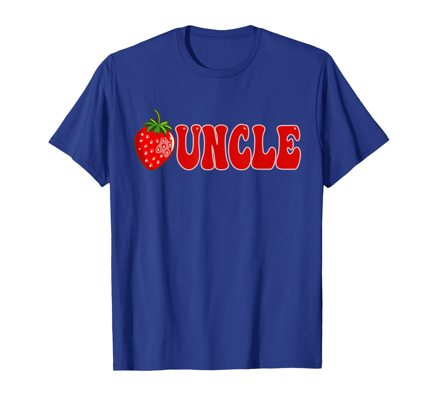 Funny Strawberry Uncle Fruit 1st Birthday Family Matching T-Shirt