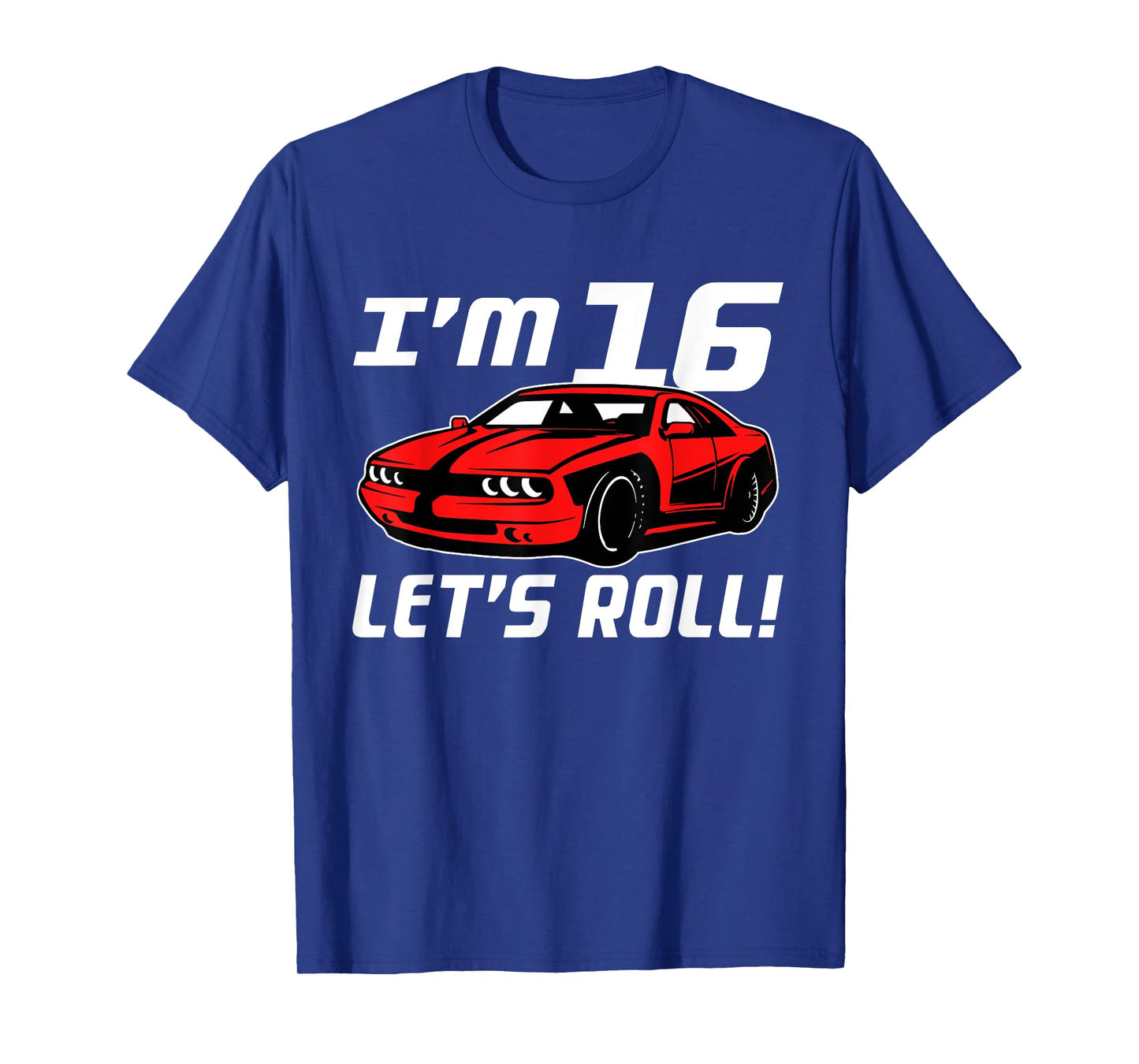 Funny 16th Birthday Gift Race Car Driver Boys 16 Years Old T-Shirt