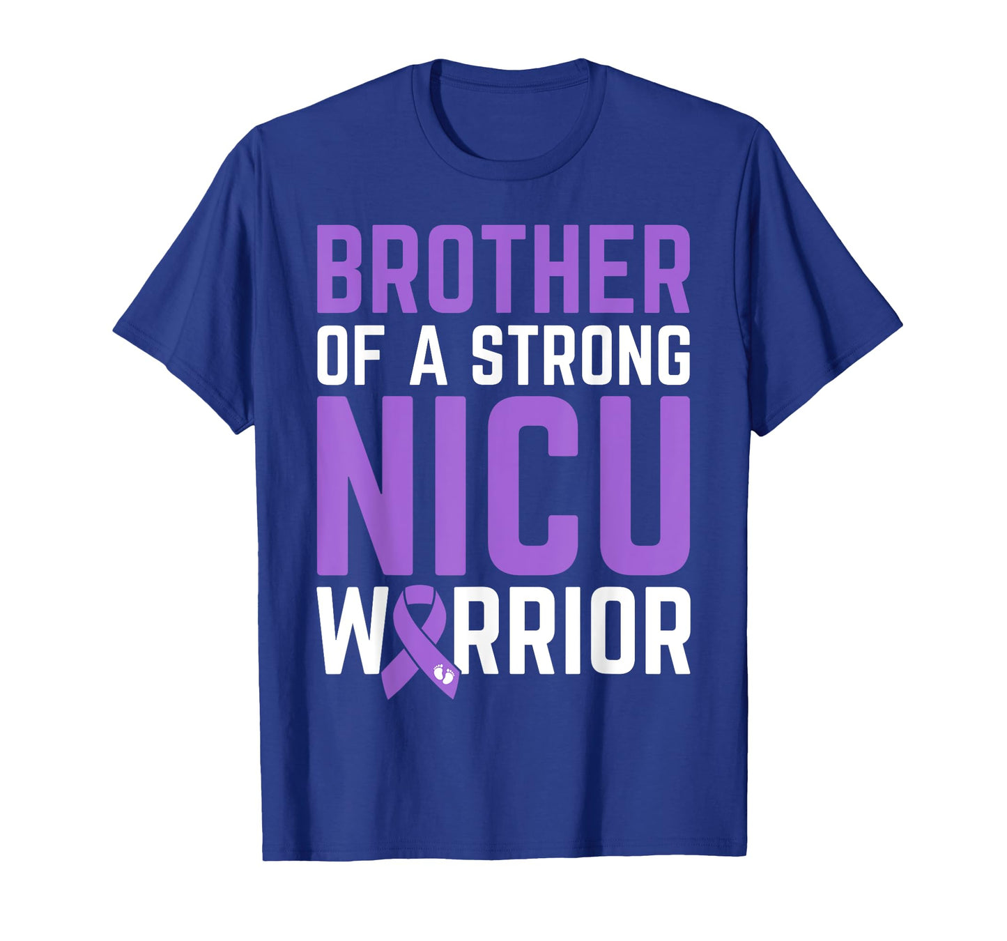 Brother NICU Warrior Baby Prematurity Awareness Preemie Bro T-Shirt