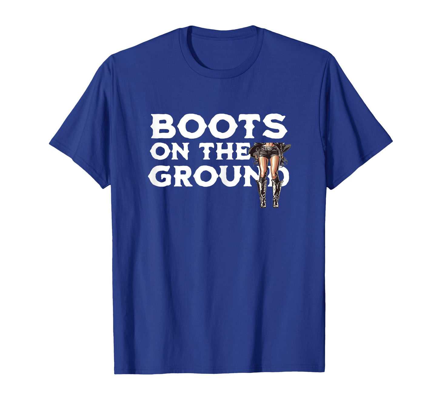 Cowgirl Linedance Boots On The Ground T-Shirt