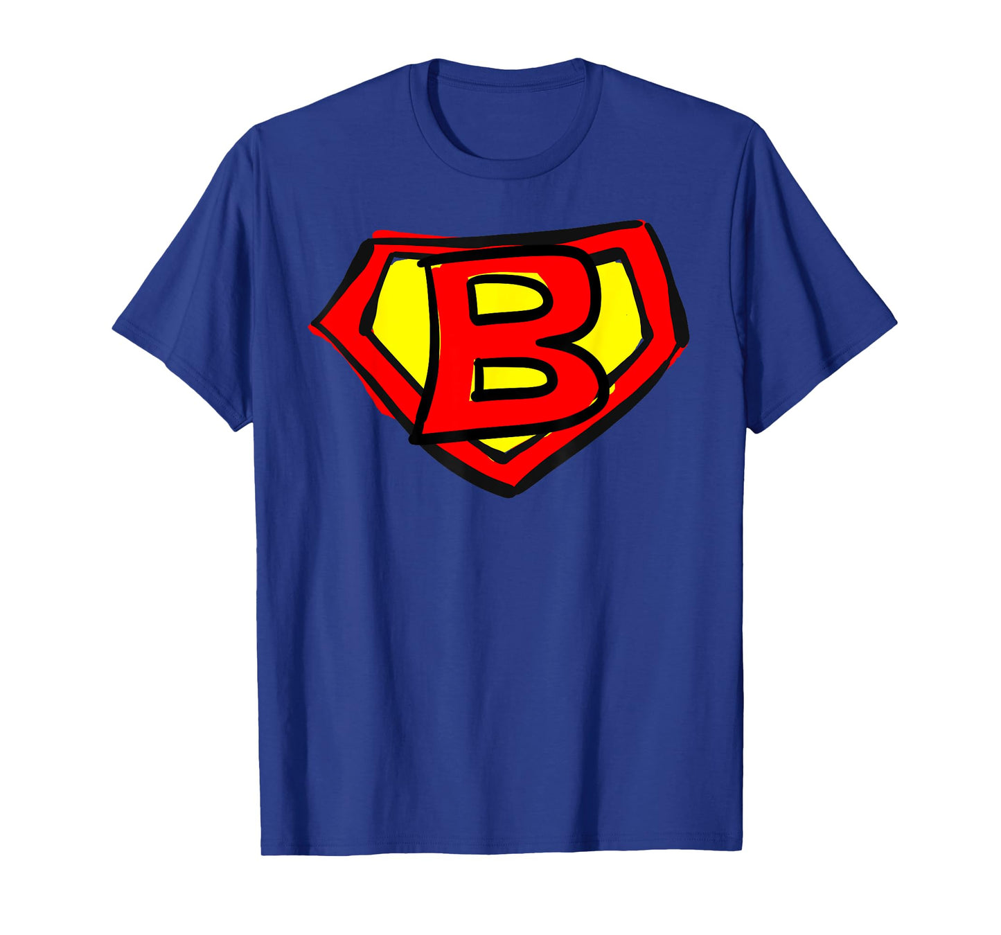 Superhero Letter on Chest B cute cartoon version T-Shirt