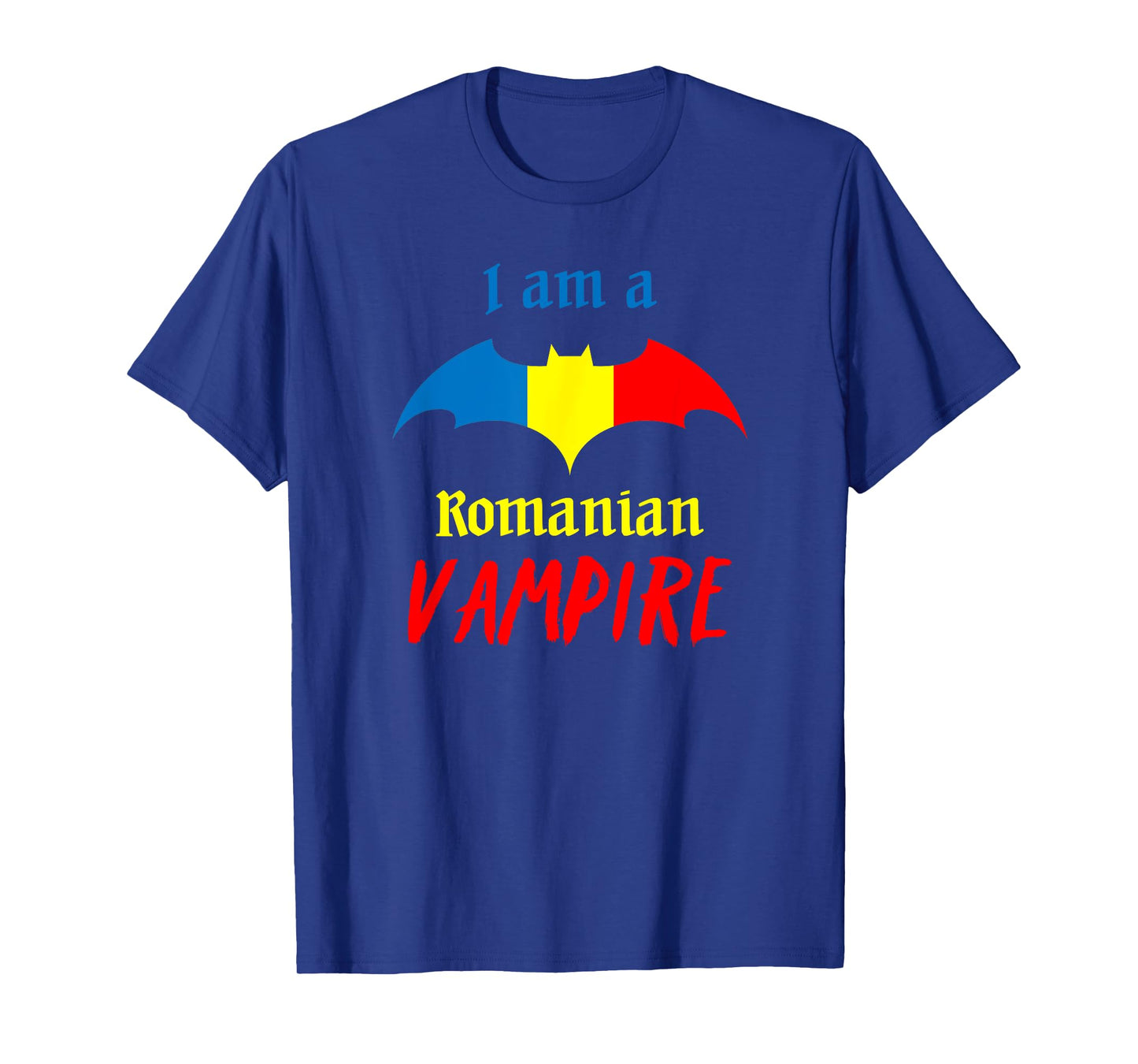 Patriotic Romanian Vampire Halloween Romania Flag T-Shirt