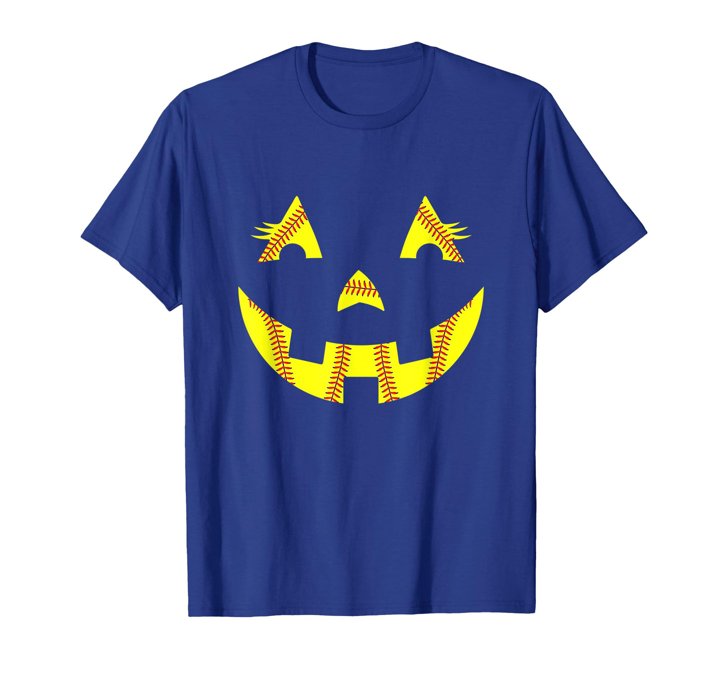 Jack O Lantern Softball Halloween Costume Mom Women Girls T-Shirt