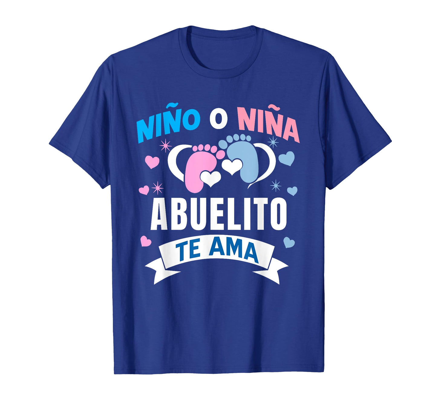 Niño o Niña Abuelito Te Ama Gender Reveal In Spanish Grandpa T-Shirt