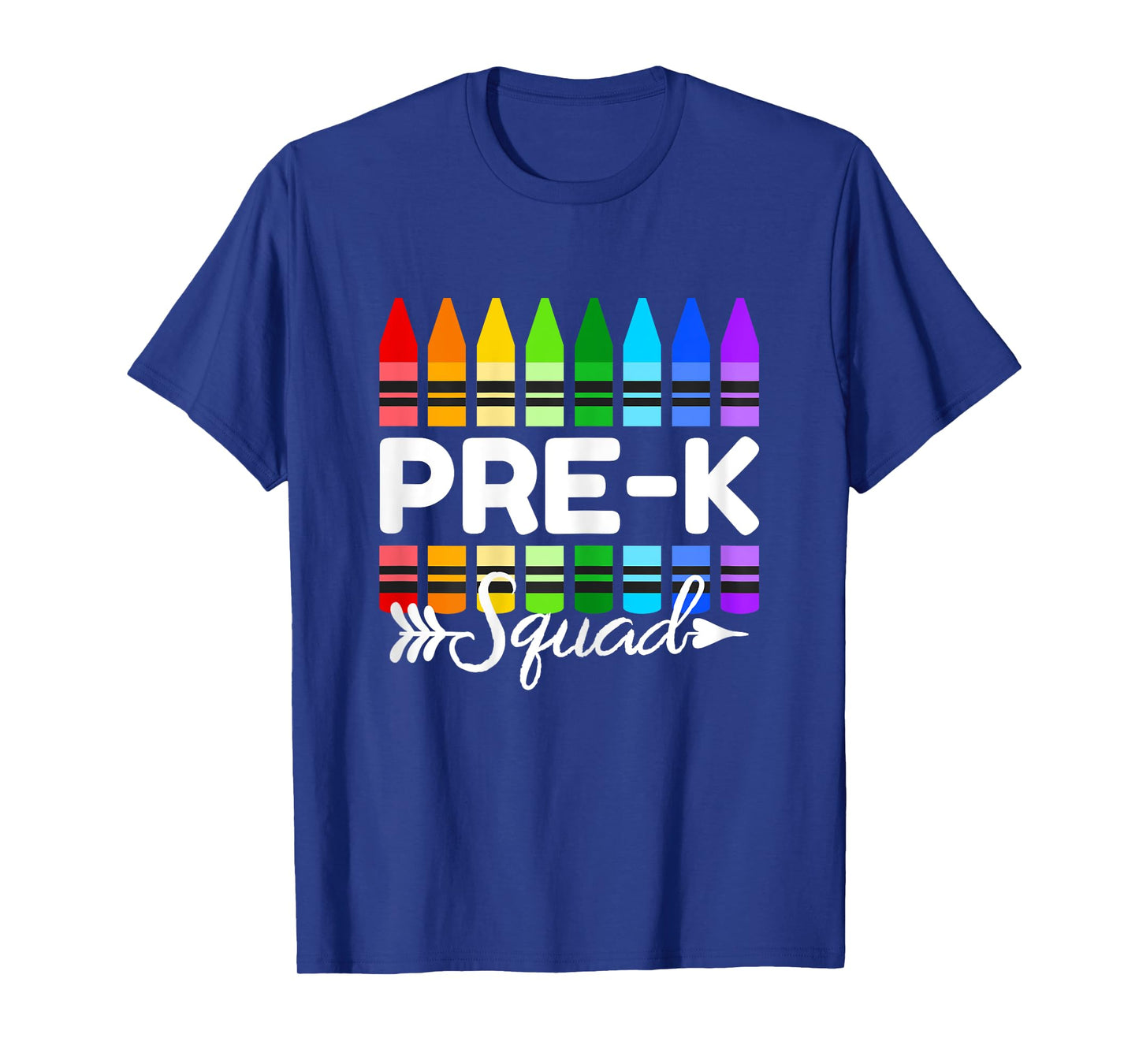 Pre-K Squad Crayon Preschool Teacher Students T-Shirt