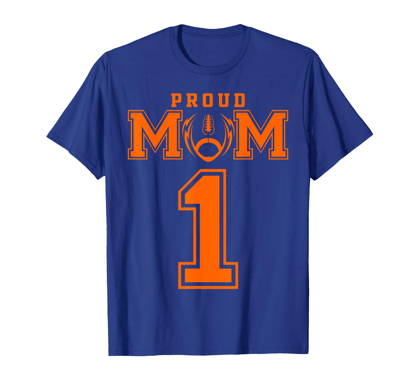 Custom Proud Football Mom Number 1 OR Personalized T-Shirt