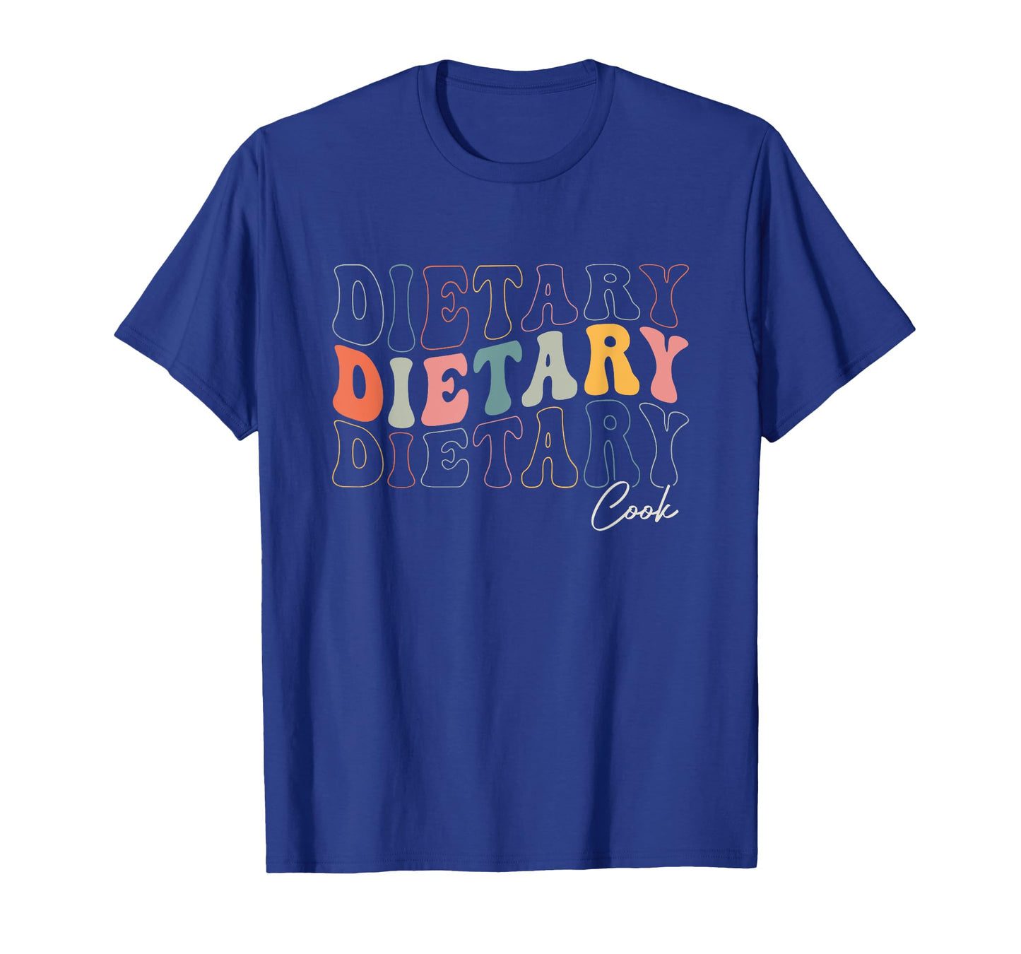 Funny Dietary Cook Appreciation Week Healthcare Retro Groovy T-Shirt