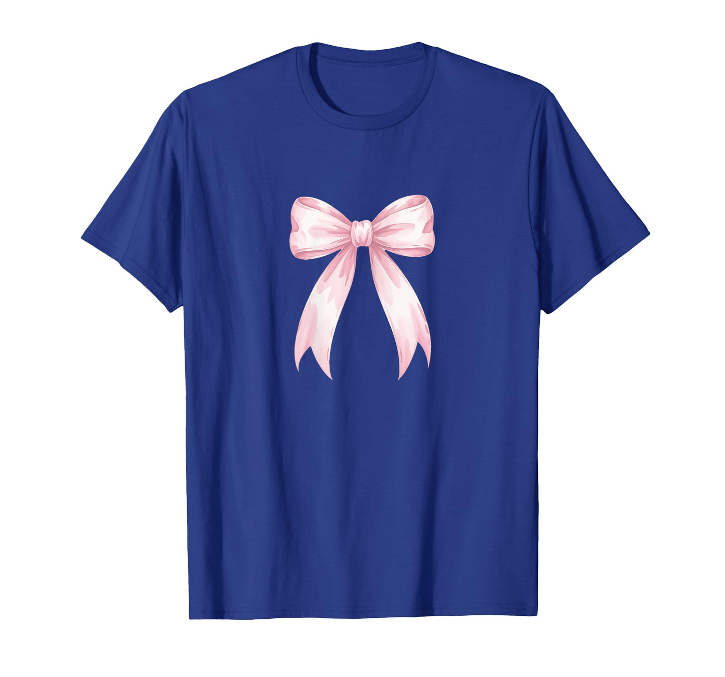 Pastel Light Pink Coquette Ribbon Bow Cute Aesthetic T-Shirt