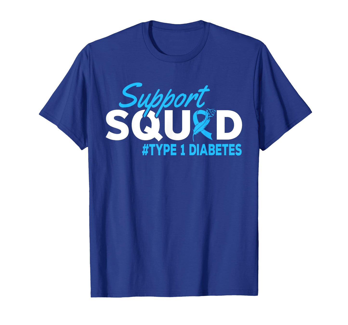 Support Squad Diabetes Type 1 Diabetes Awareness T-Shirt