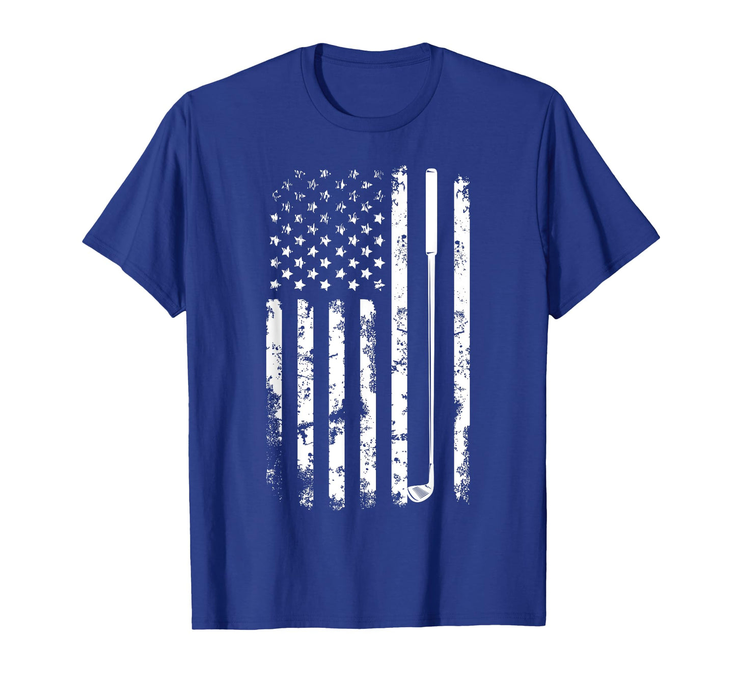 American flag golf distressed putter patriotic USA flag golf T-Shirt