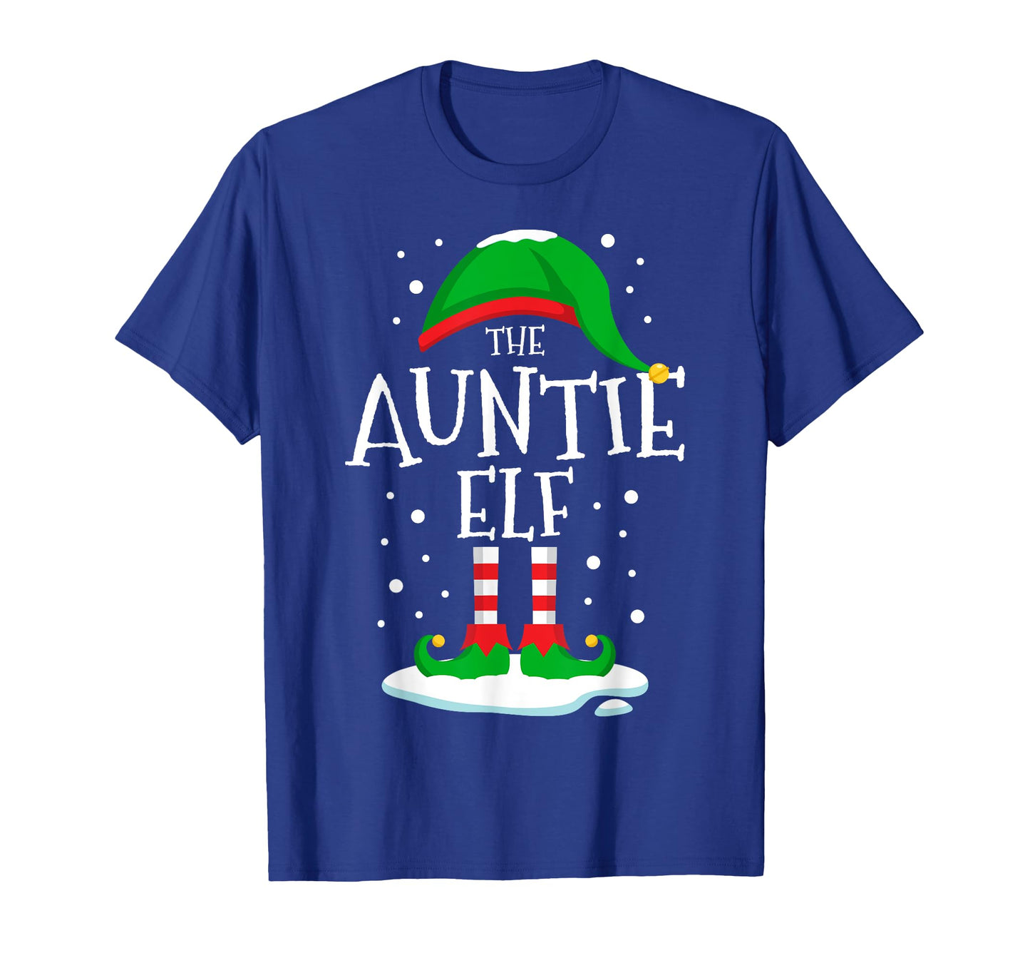 The Auntie Elf Christmas Family Matching Xmas Aunt Funny T-Shirt