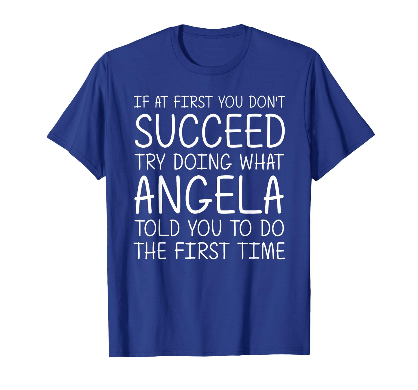 ANGELA Gift Name Personalized Birthday Funny Christmas Joke T-Shirt