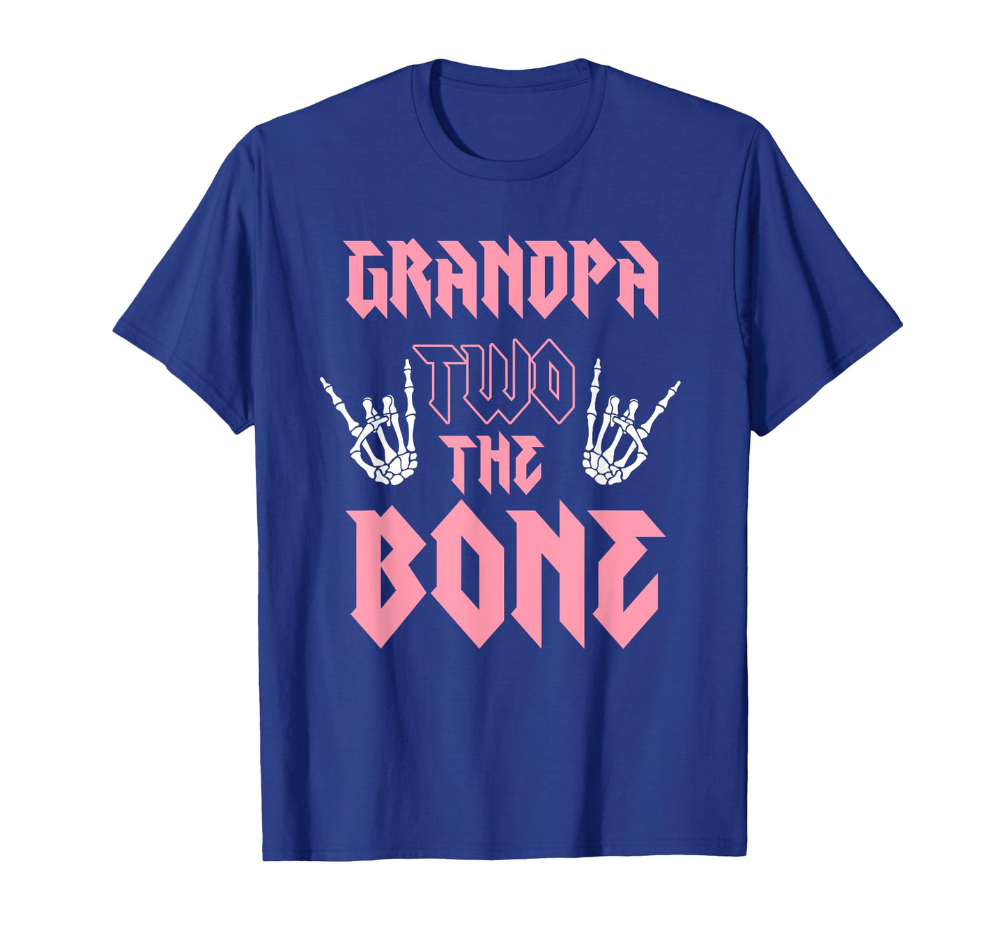 Grandpa Two the Bone Birthday 2 Years Old Birthday Girl T-Shirt