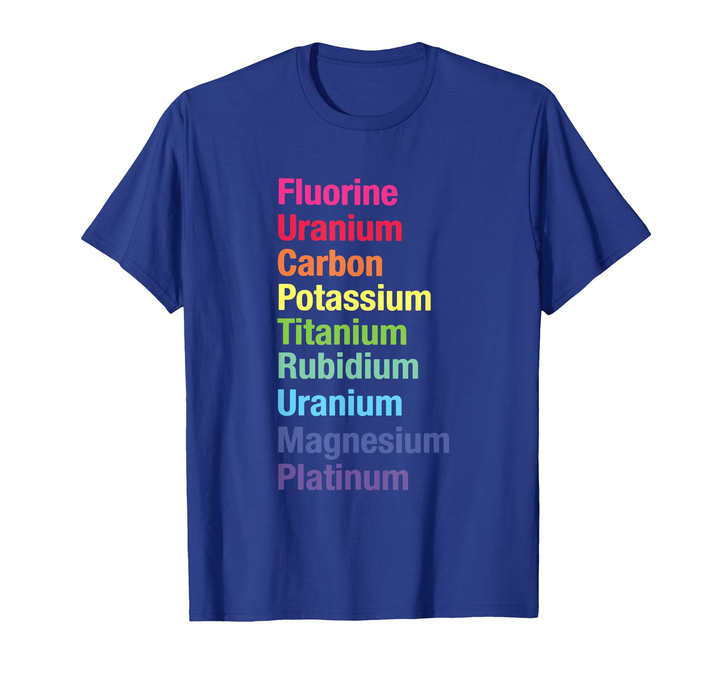 Fluorine Uranium Carbon Potassium Titanium T-Shirt