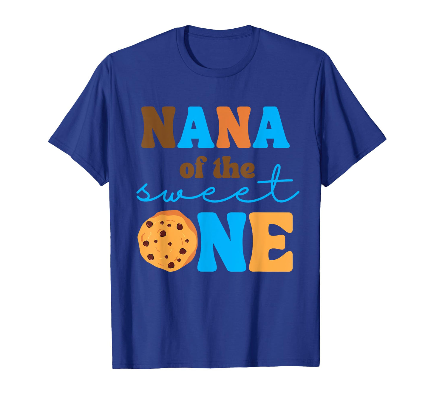 Nana of the Sweet One Cookies Milk 1st Birthday Party Family T-Shirt