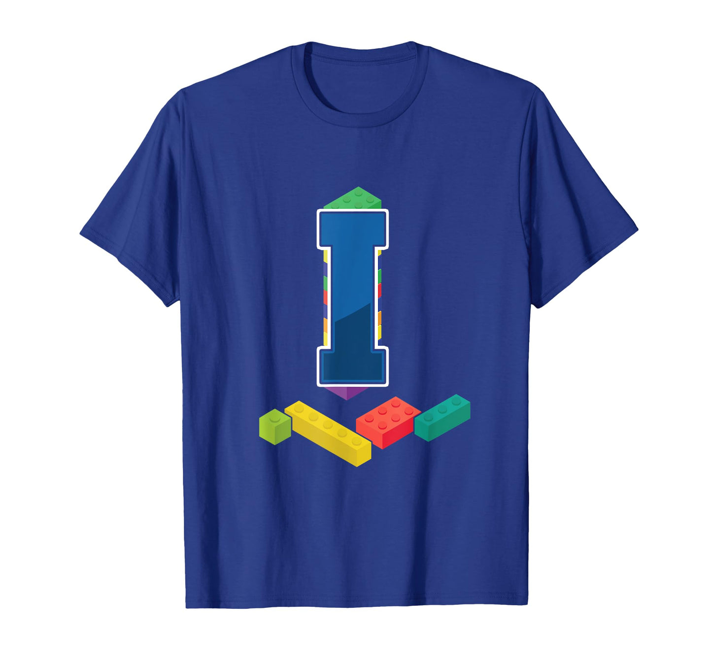 Letter I Master Builder Alphabet Last Name Building Blocks T-Shirt