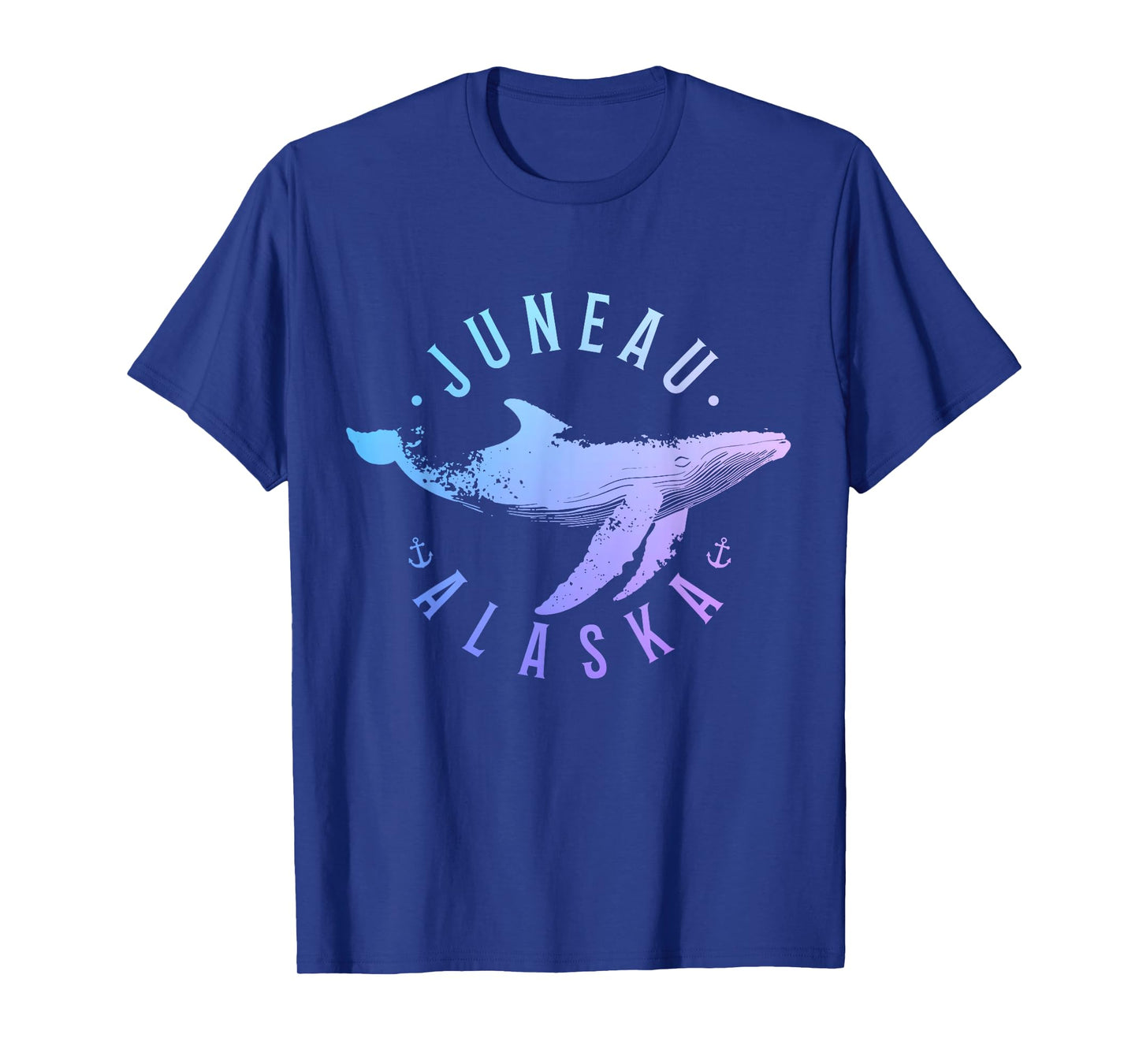 Juneau Alaska Souvenir Whale Ocean Nautical T-Shirt