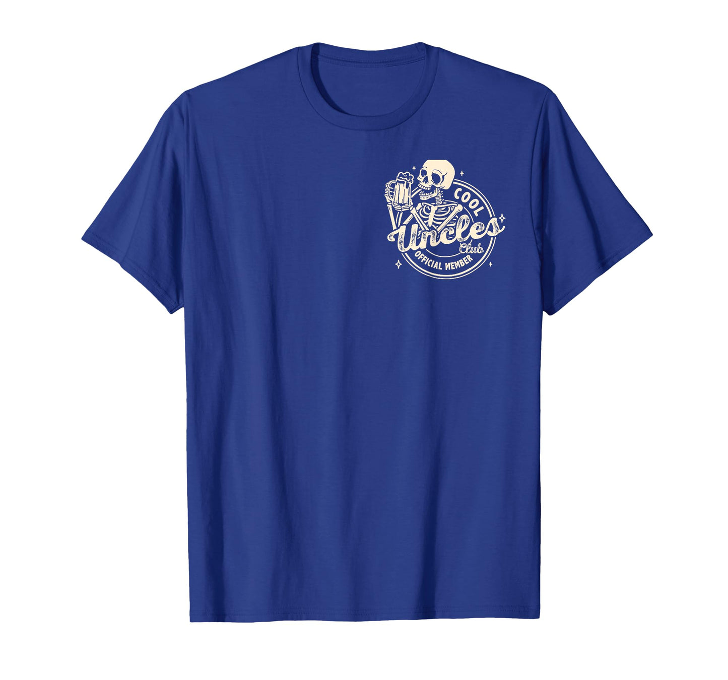 Official Member Cool Uncles Club Funny Skeleton Pocket Tee T-Shirt