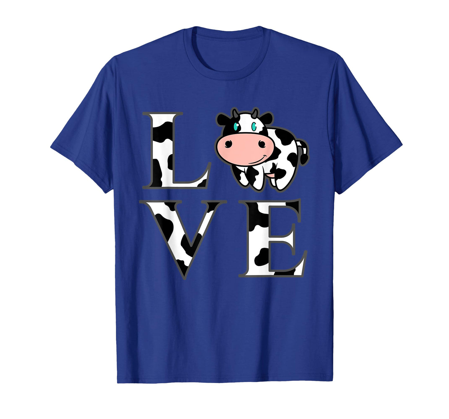 Cute Cow Print I Love Cows Funny Farming Gift Men Women Kids T-Shirt