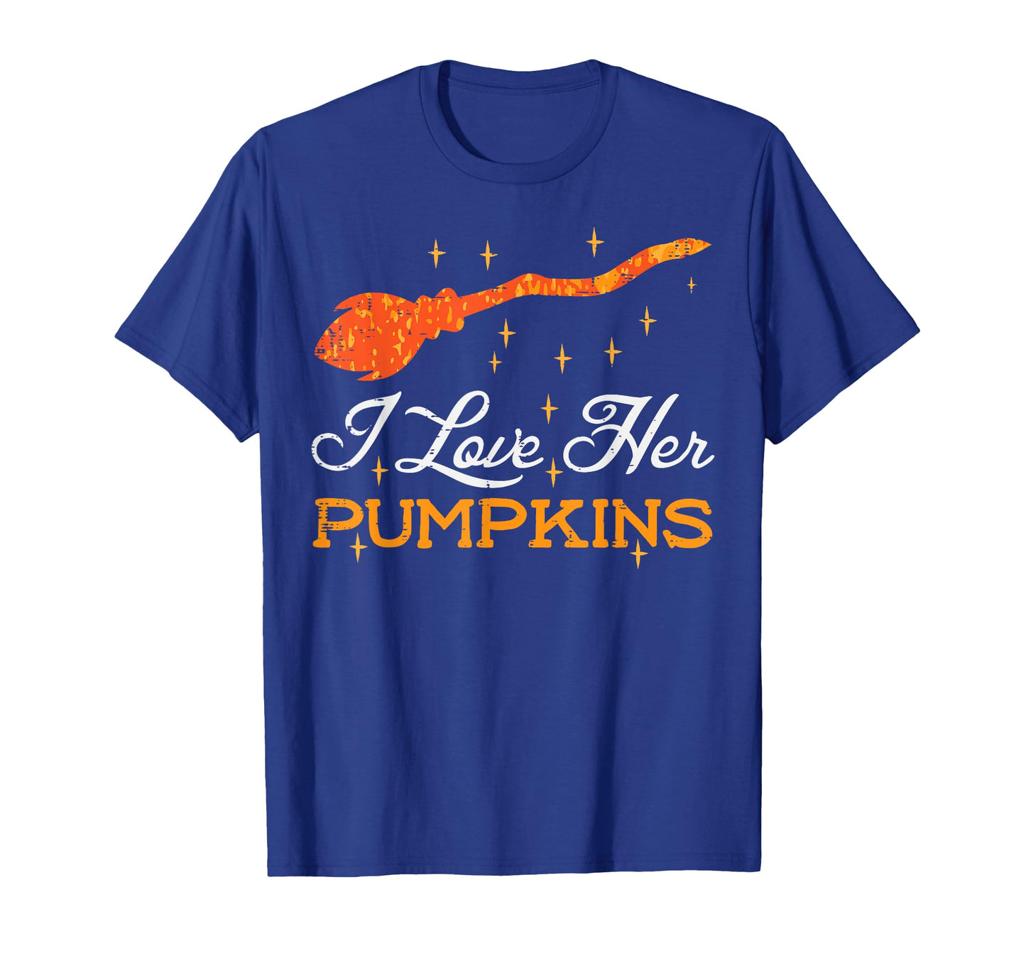 Halloween I Love Her Pumpkins Matching Couple Costume Men T-Shirt
