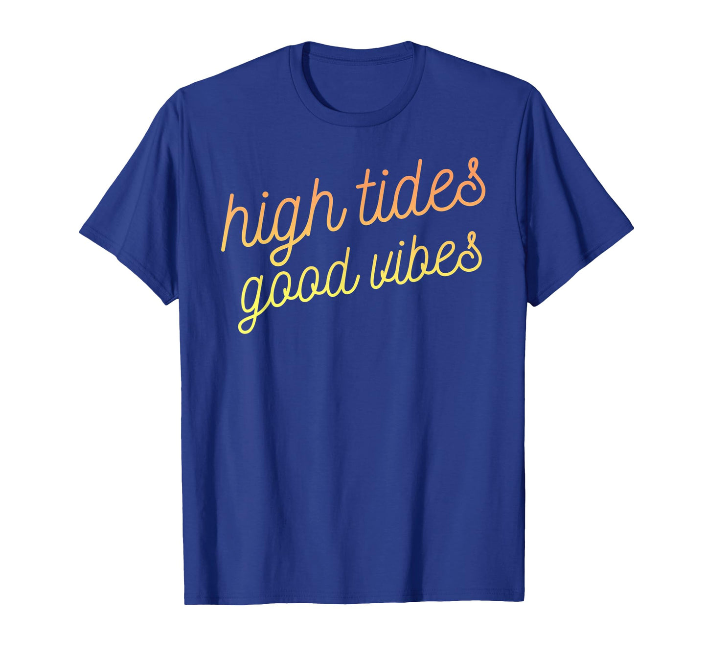 Summer Shirt High Tides Good Vibes Beach Vacation Gift 2