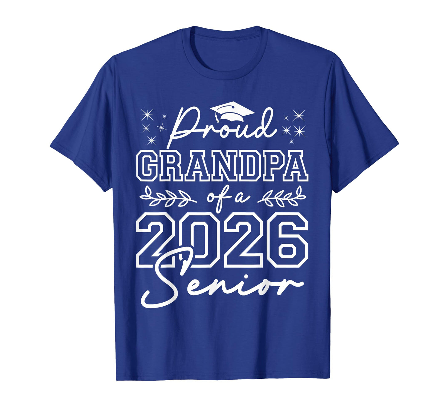 Funny Senior Grandpa Class of 2026 Proud Grandpa of Graduate T-Shirt