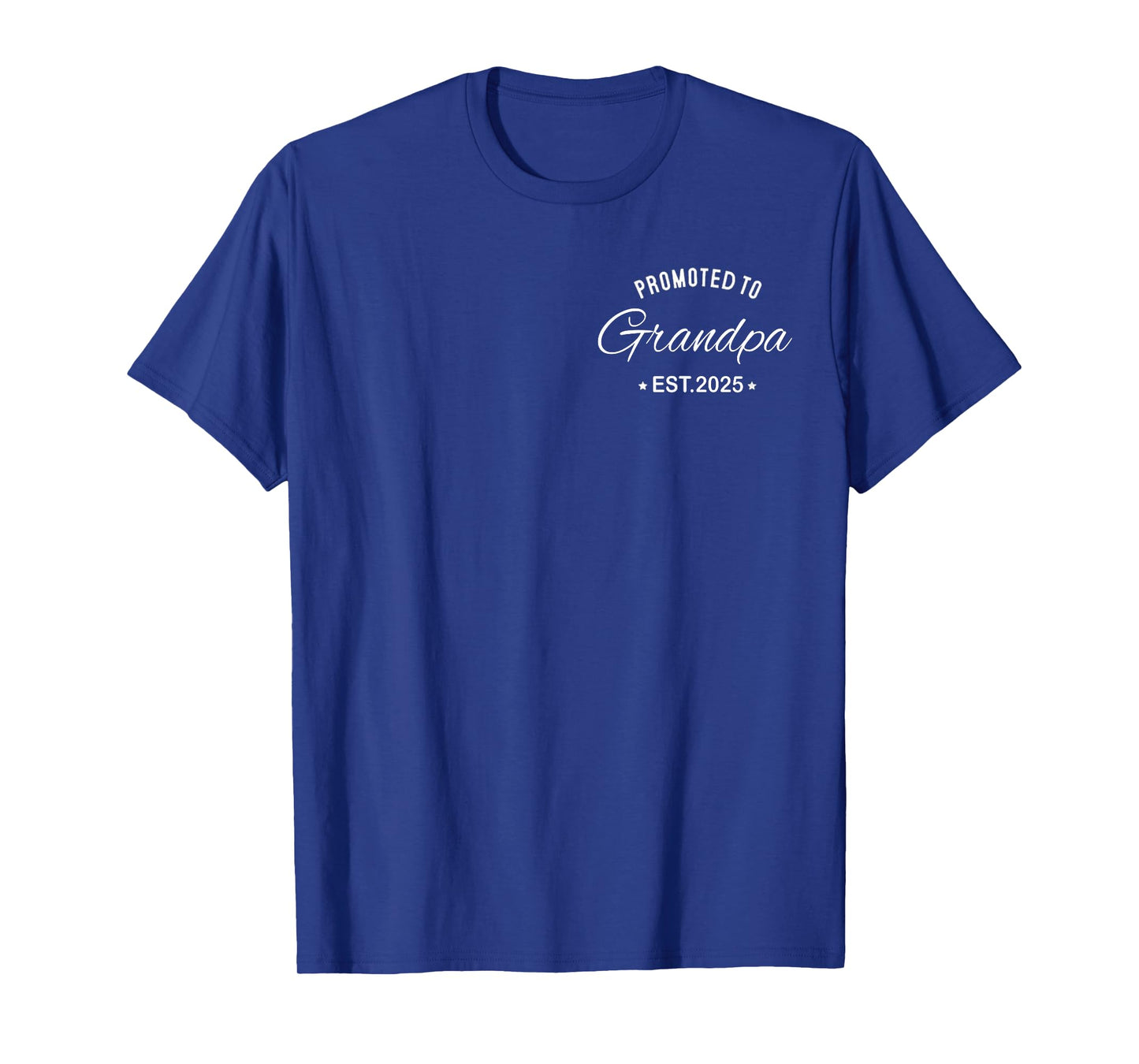 New Grandpa Promoted to Grandpa 2025 Logo T-Shirt, Small, Black