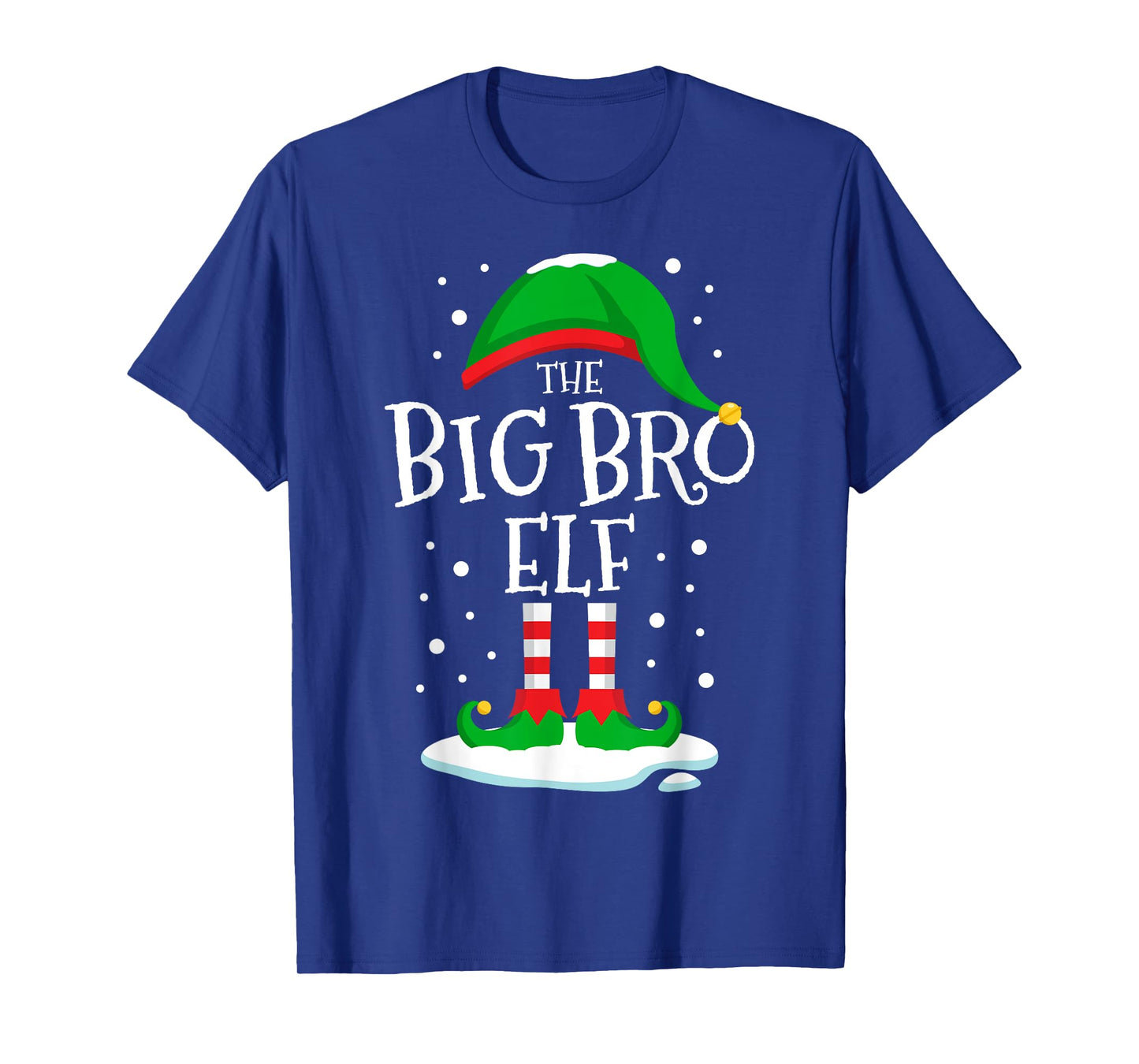 The Big Bro Elf Christmas Family Matching Xmas Brother Funny T-Shirt
