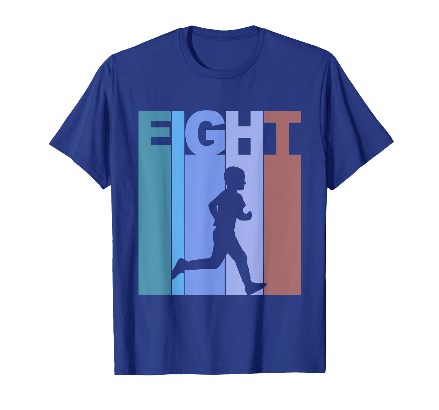 Retro 8th Birthday Running Theme 8 Year Old Runner T-Shirt