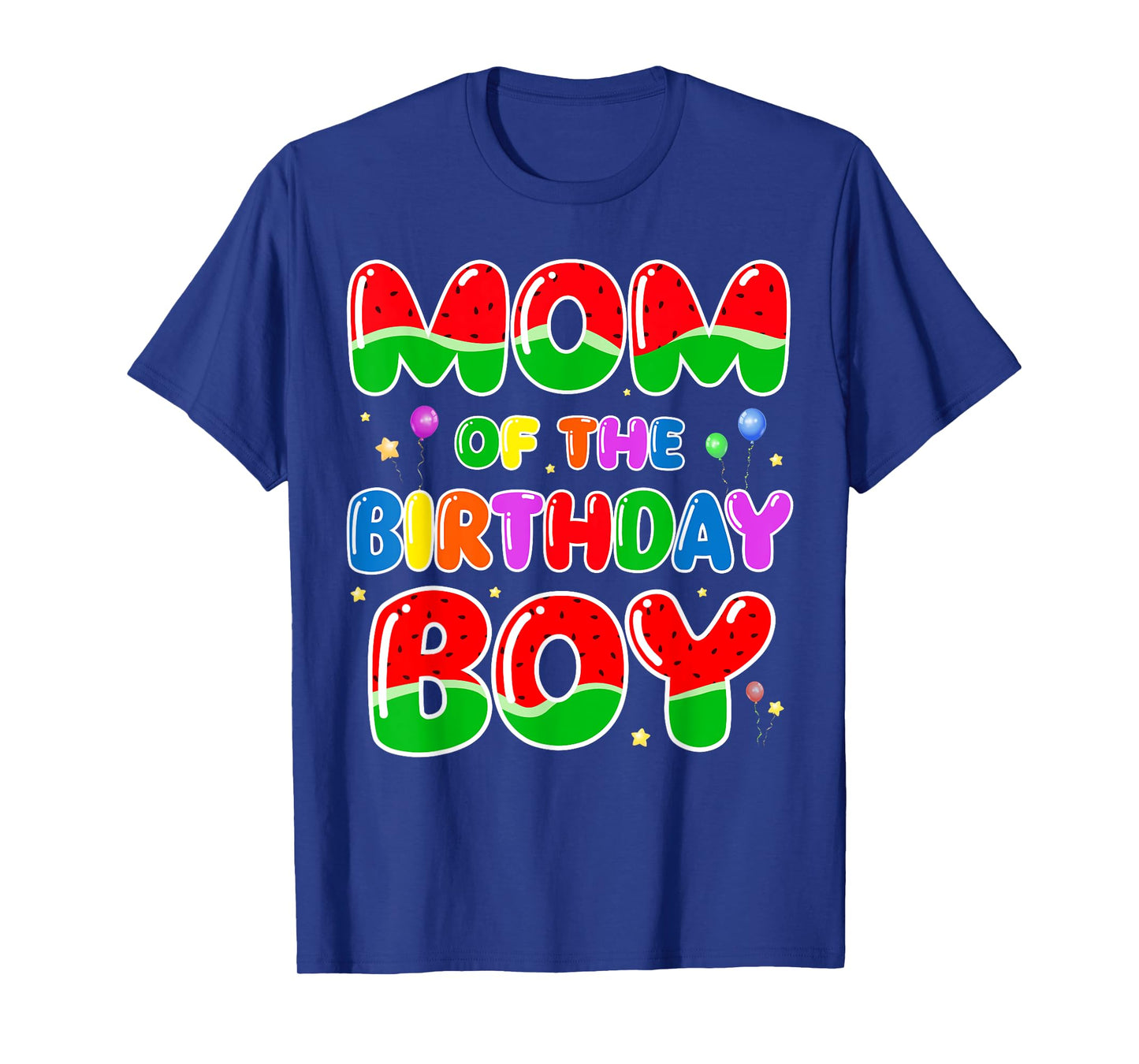 Mom Of the Birthday Boy Watermelon Birthday Family Matching T-Shirt