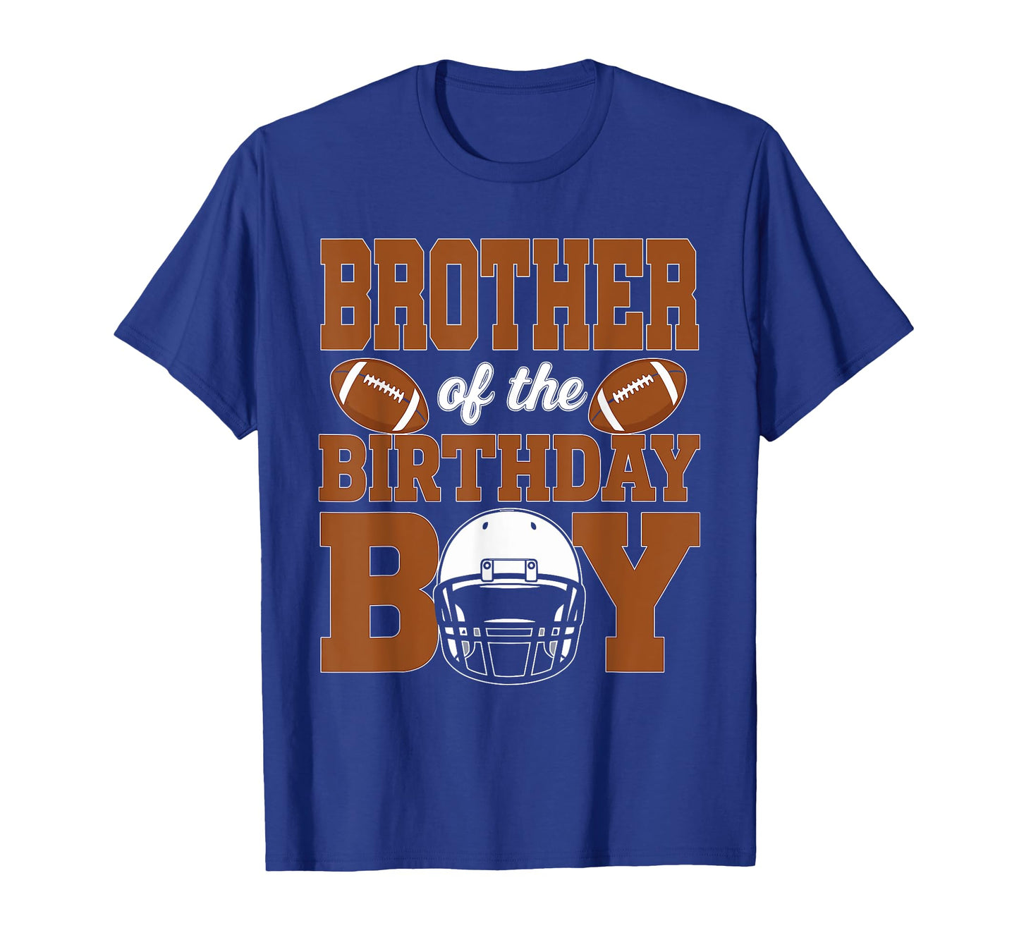 Brother of The Birthday Boy Football Party Family Matching T-Shirt