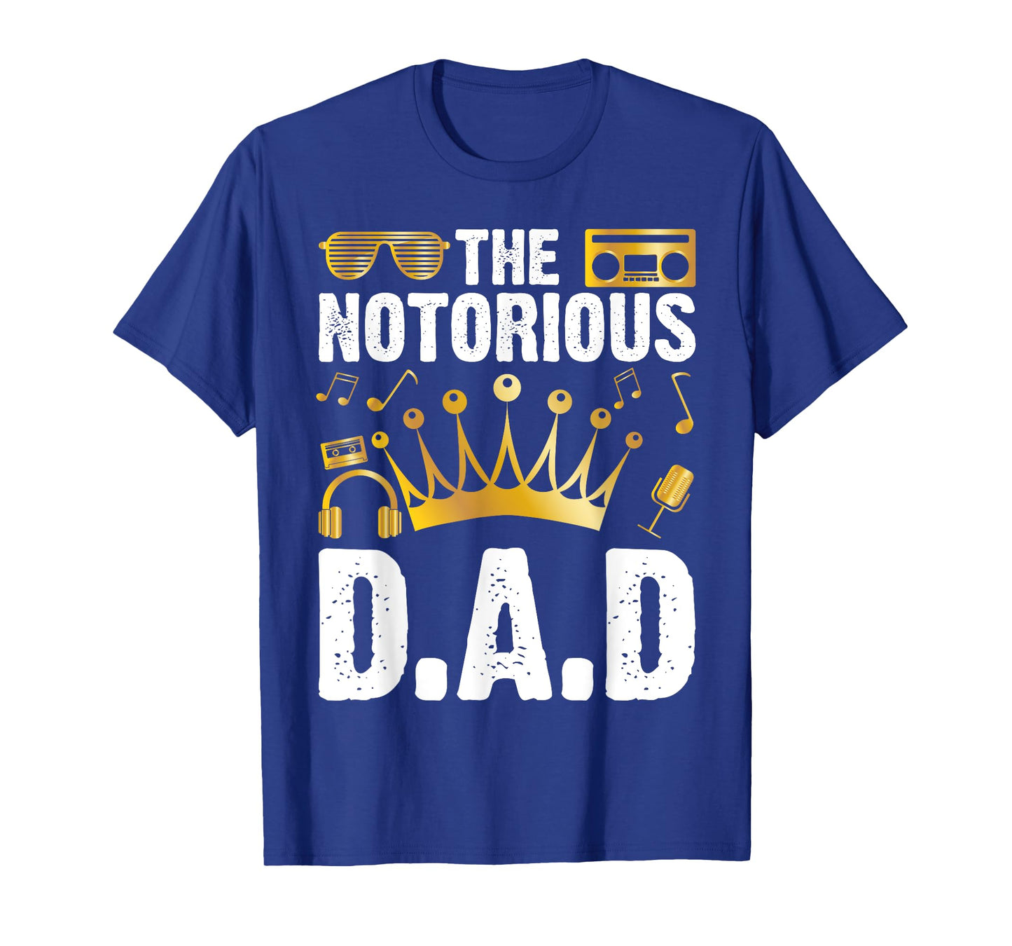 Old School Funny Hip Hop Fathers Day Notorious Dad T-Shirt