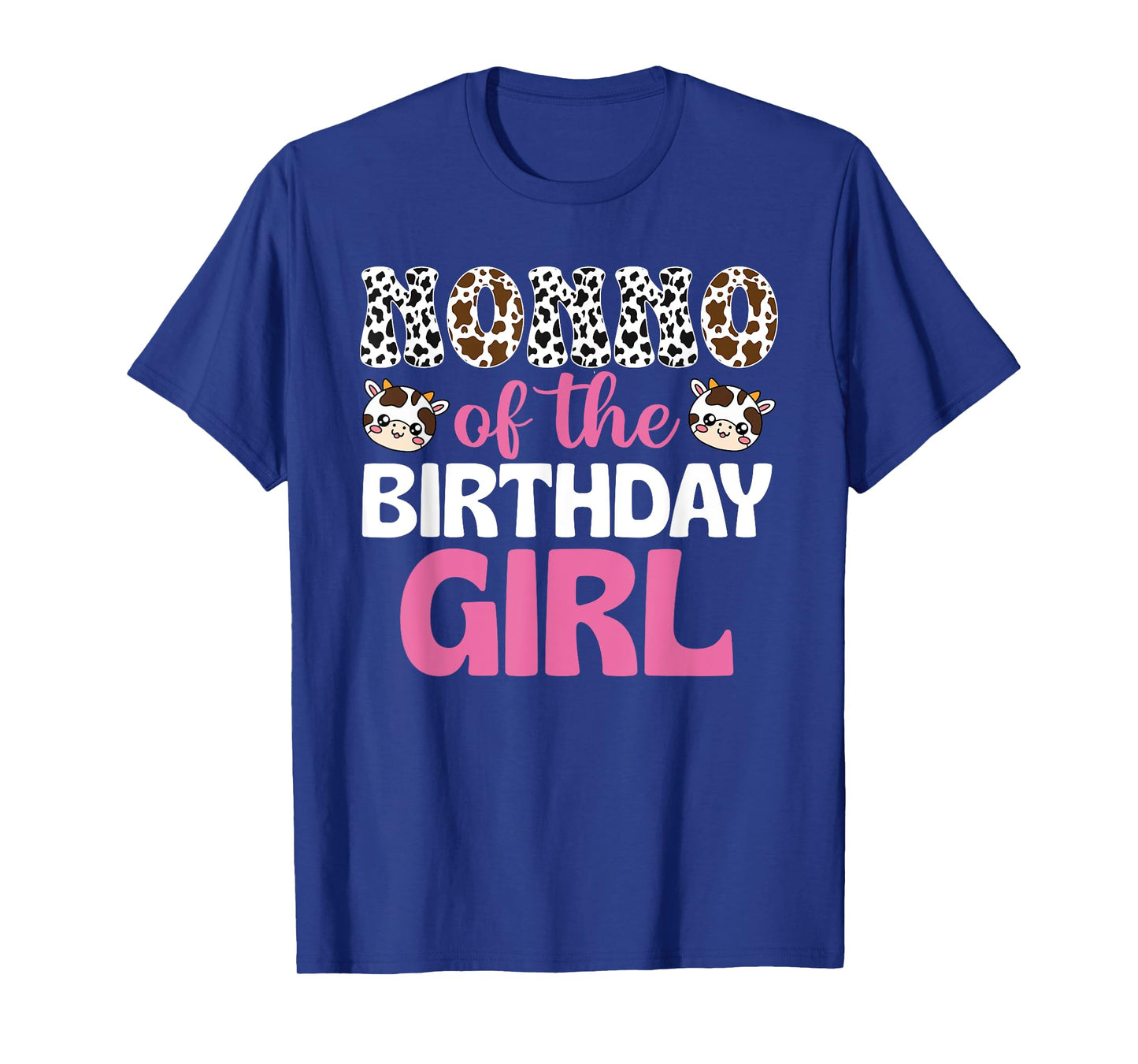Nonno of The Birthday Girl Cow Farm Family 1St Birthday T-Shirt