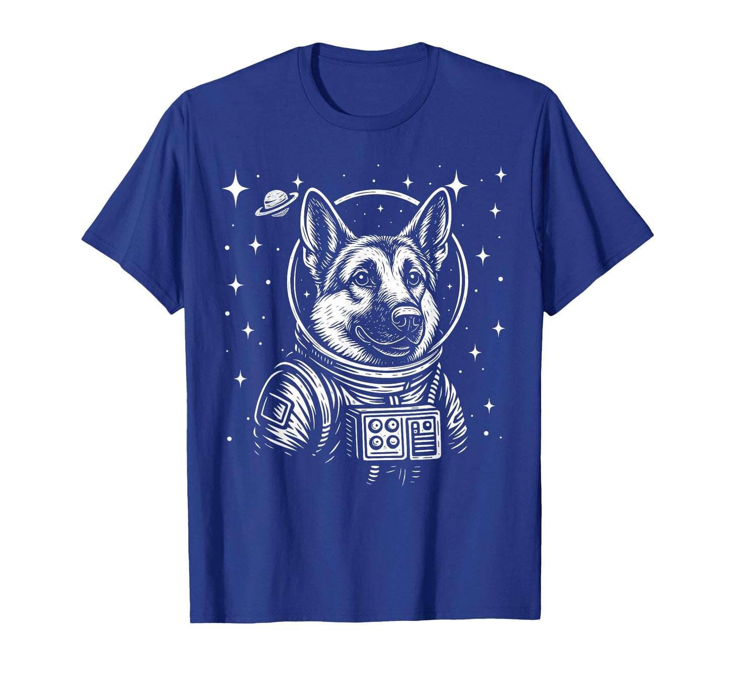 Astronaut German Shepherd Space Galaxy Dog Lovers T-Shirt